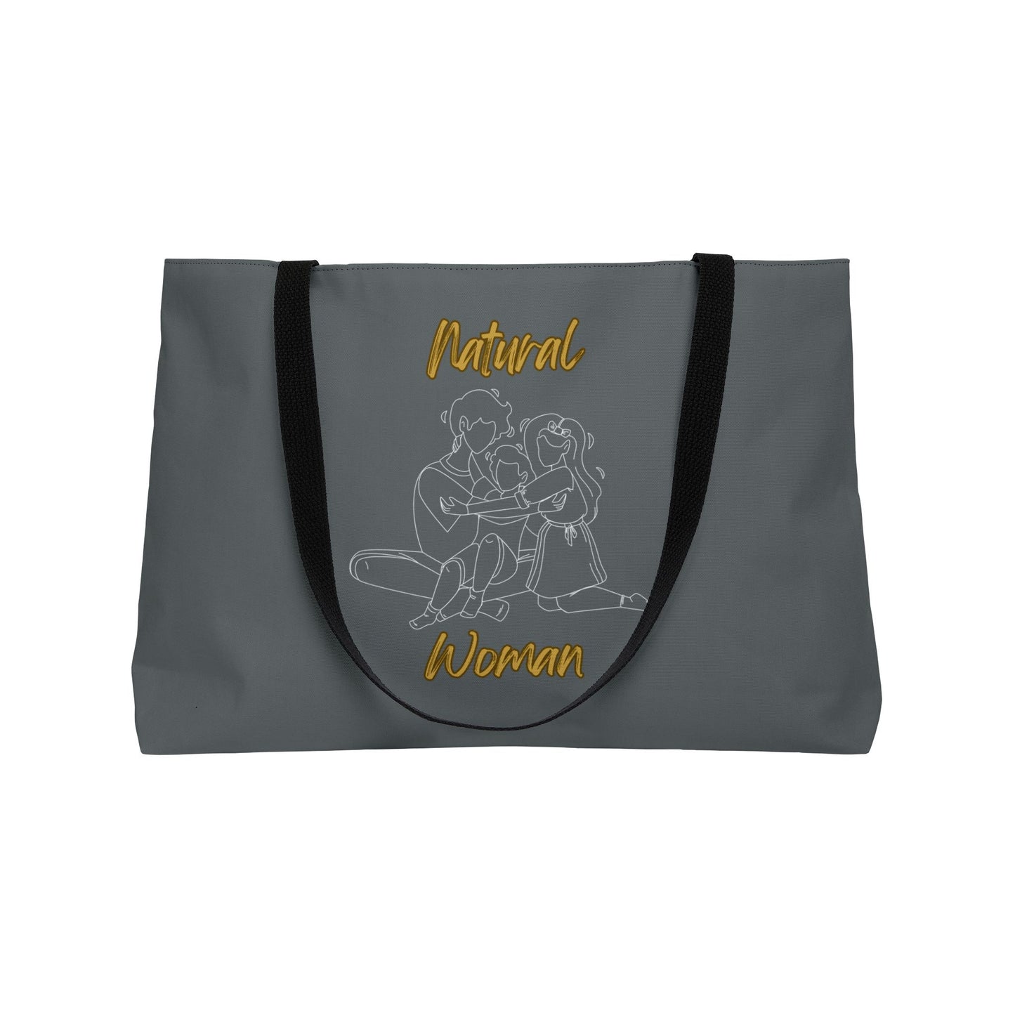 Natural Woman Bear Hugs (WL) Weekender Tote Bag DARK GREY
