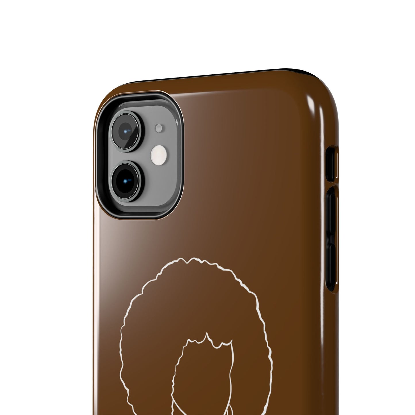 Natural Woman Afro (WL)Tough Phone Cases BROWN