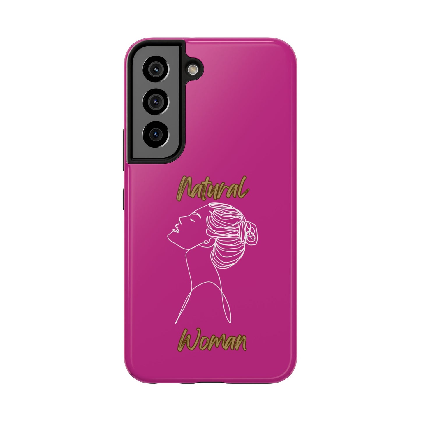 Natural Woman Wet Bun (WL) Tough Phone Cases PINK