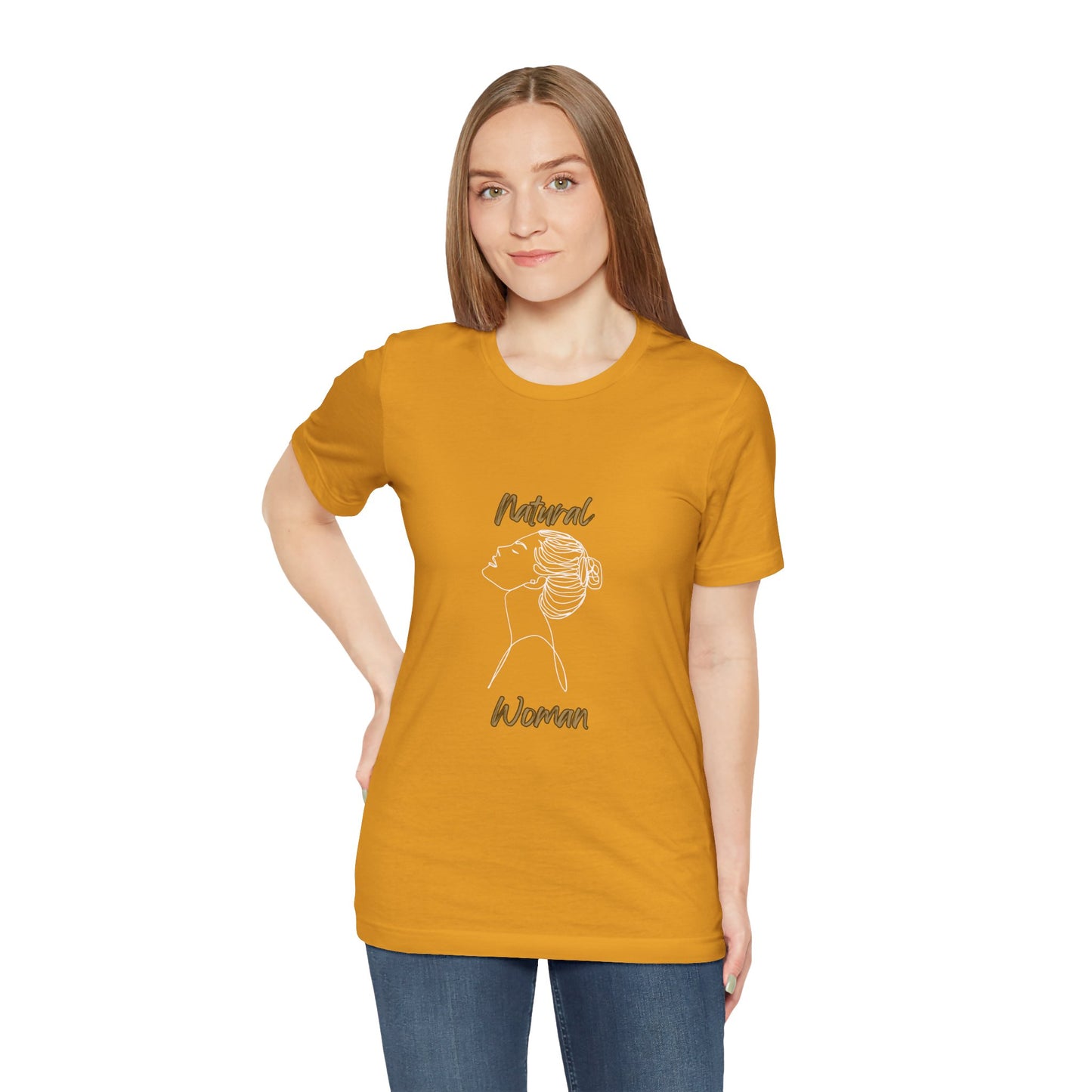 Natural Woman Wet Bun  (WL) Short Sleeve T-Shirt