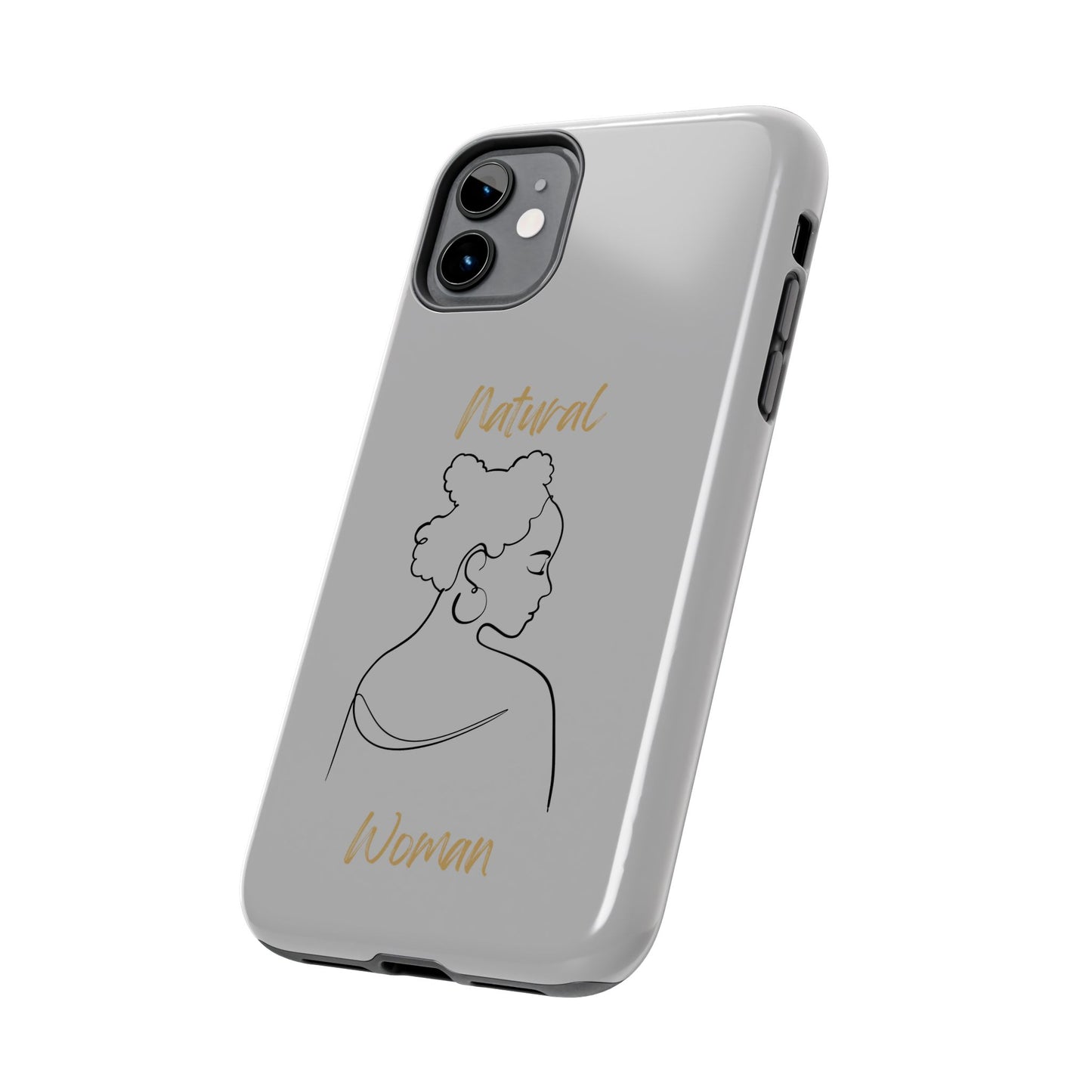 Natural Woman Twists (BL) Tough Phone Cases LIGHT GREY