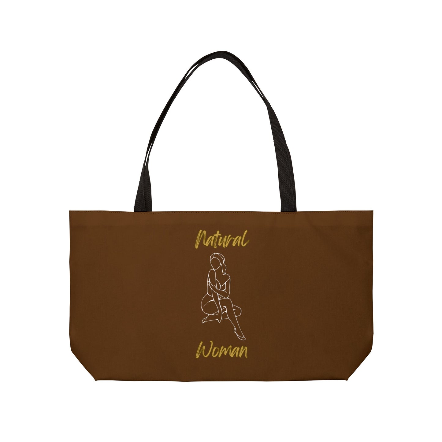 Natural Woman Shoulder Action (WL) Weekender Tote Bag BROWN