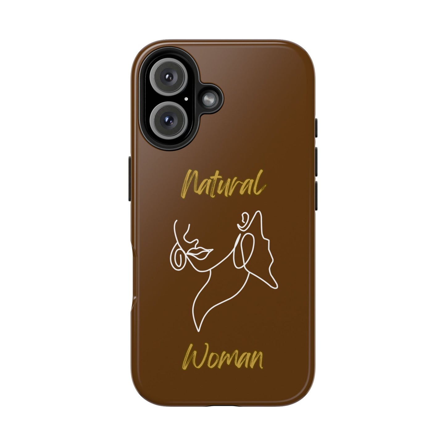 Natural Woman Lips (WL)Tough Phone Cases BROWN