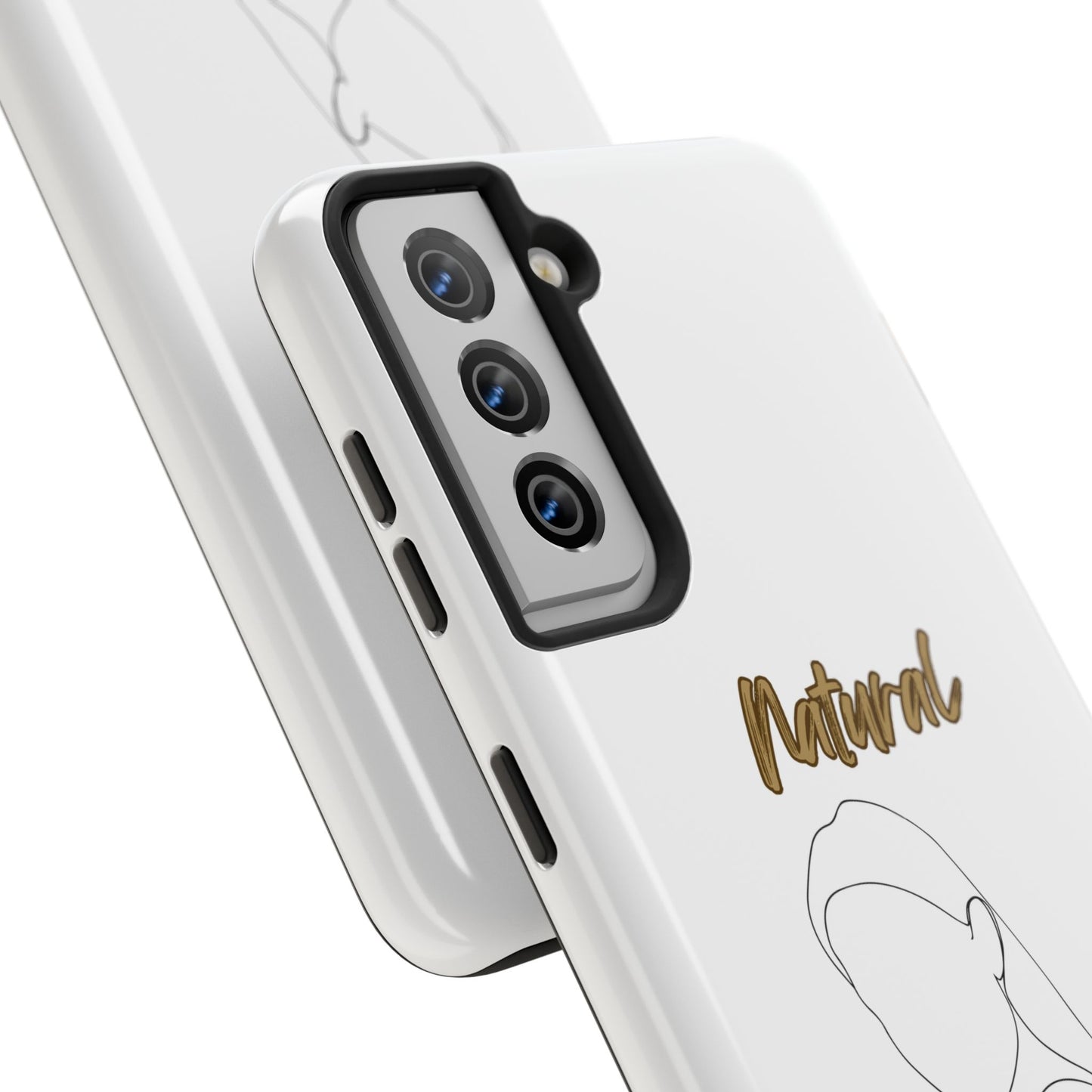 Natural Woman Tilted Look (BL) Tough Phone Cases WHITE