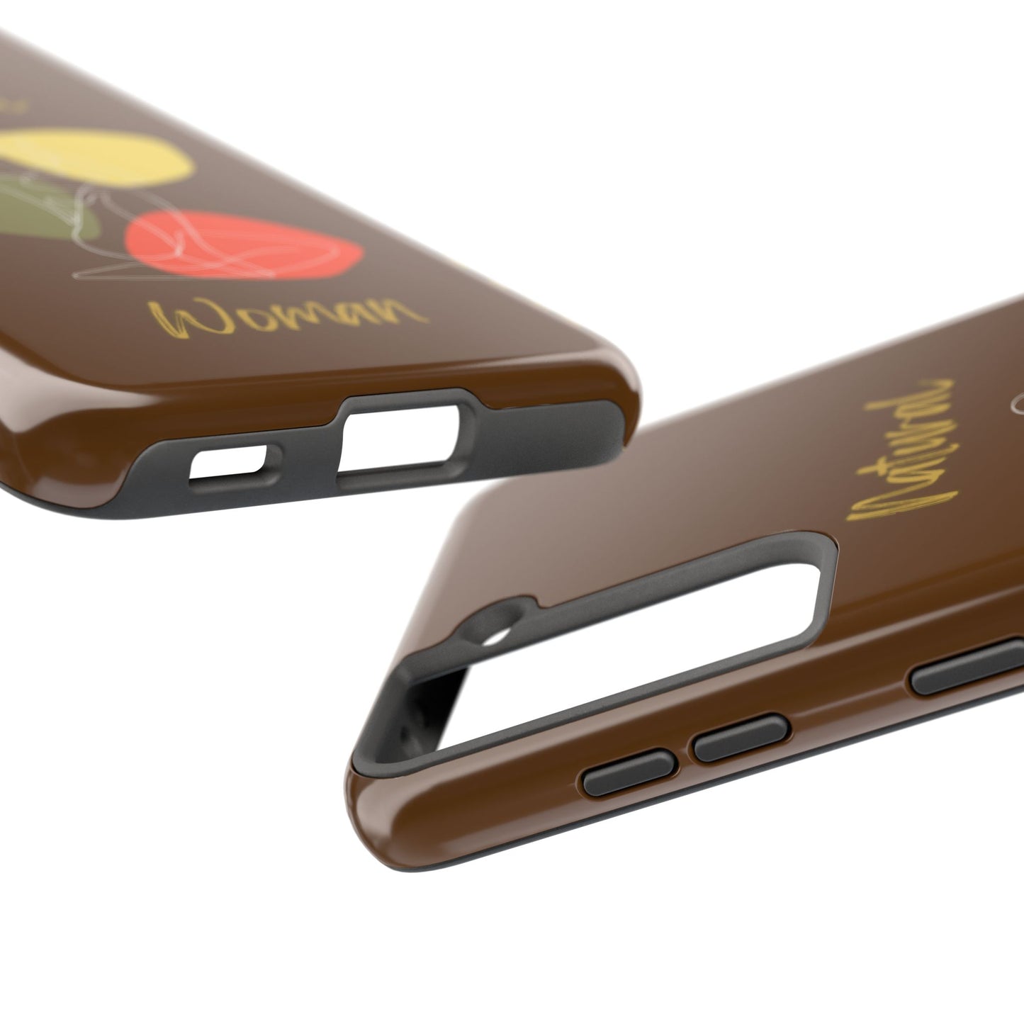 Natural Woman Colorful Pose (WL)Tough Phone Cases BROWN