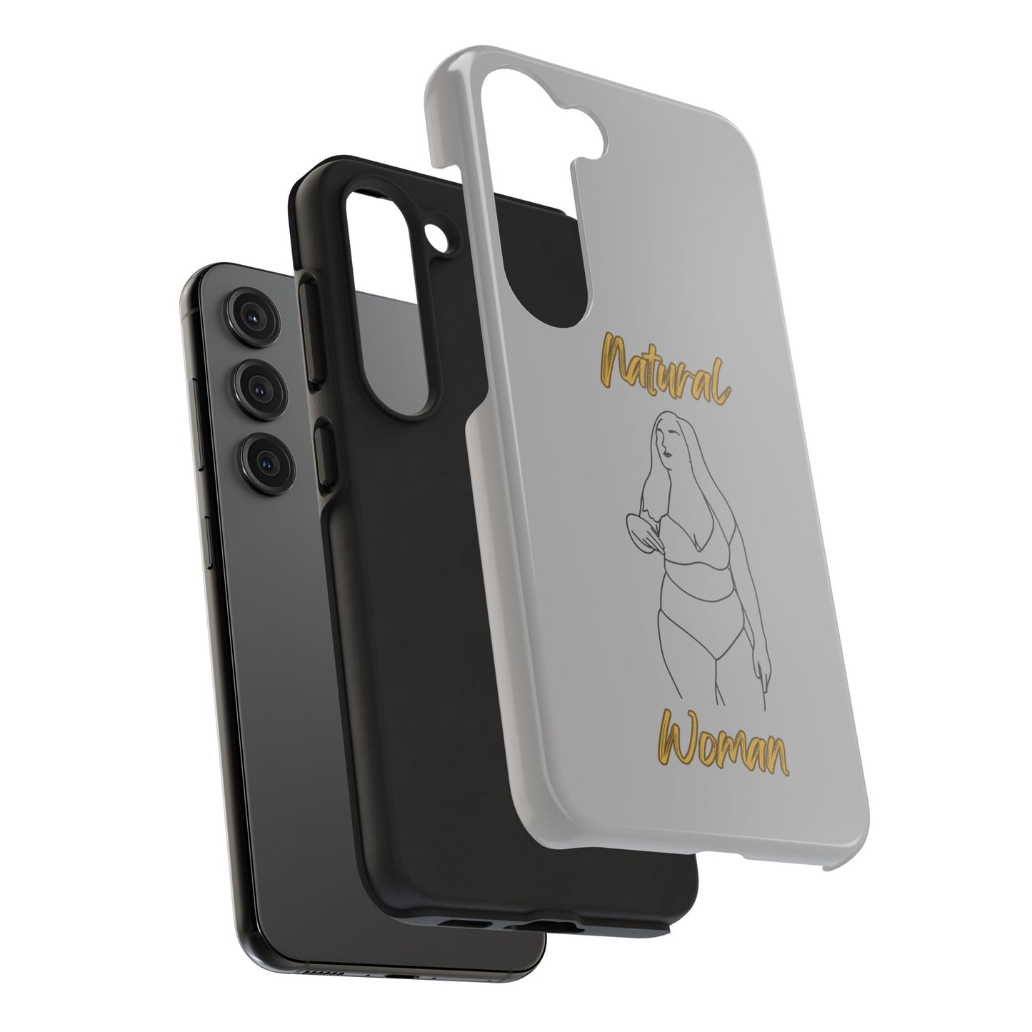 Natural Woman Full Beauty (BL)Tough Phone Cases LIGHT GREY