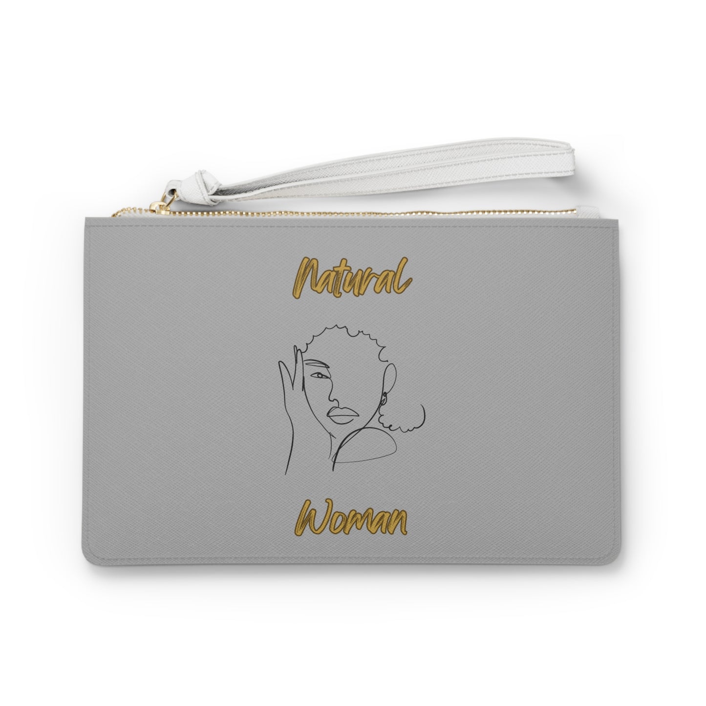 Natural Woman Let's Be Friends (BL) Clutch Bag LIGHT GREY