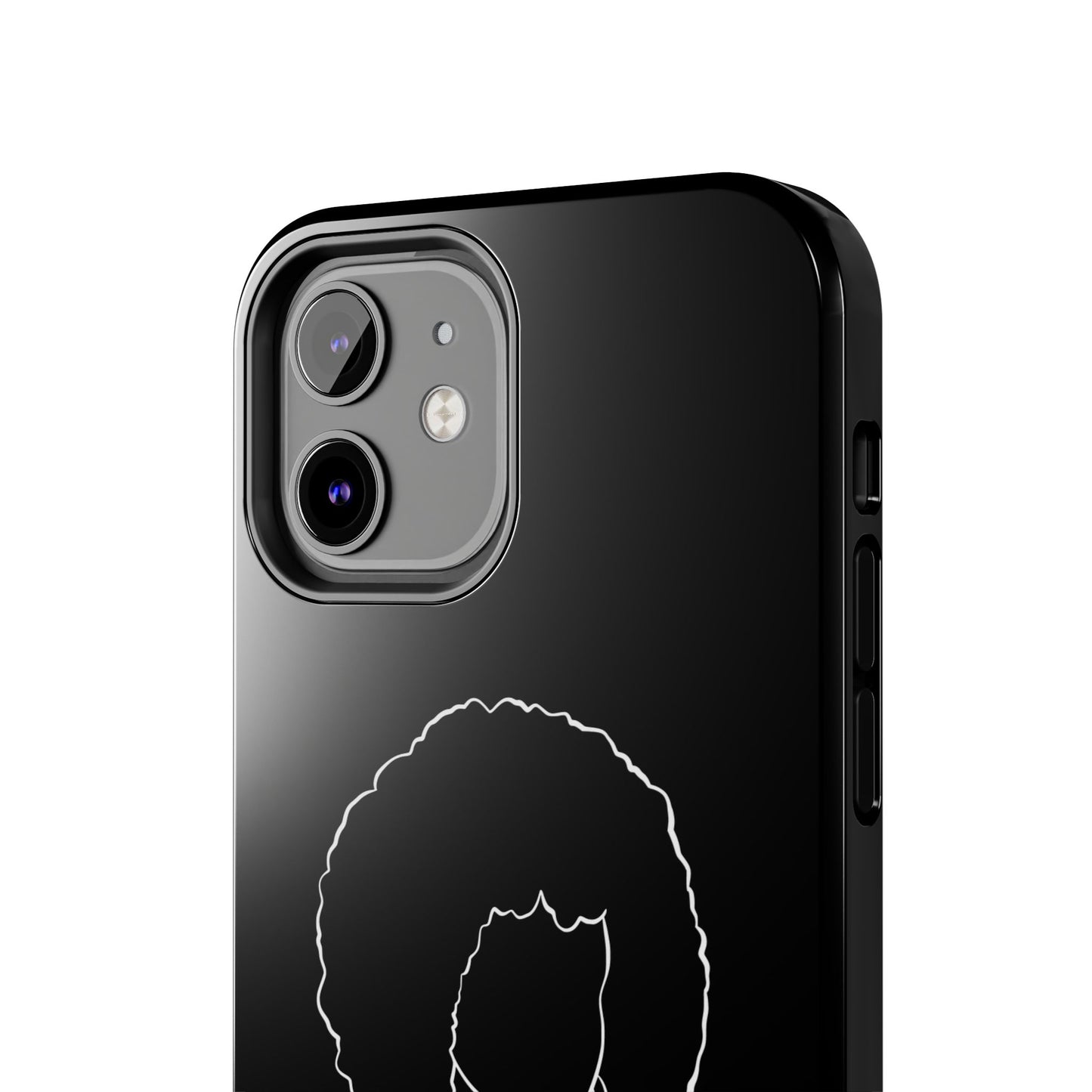 Natural Woman Afro (WL) Tough Phone Case BLACK