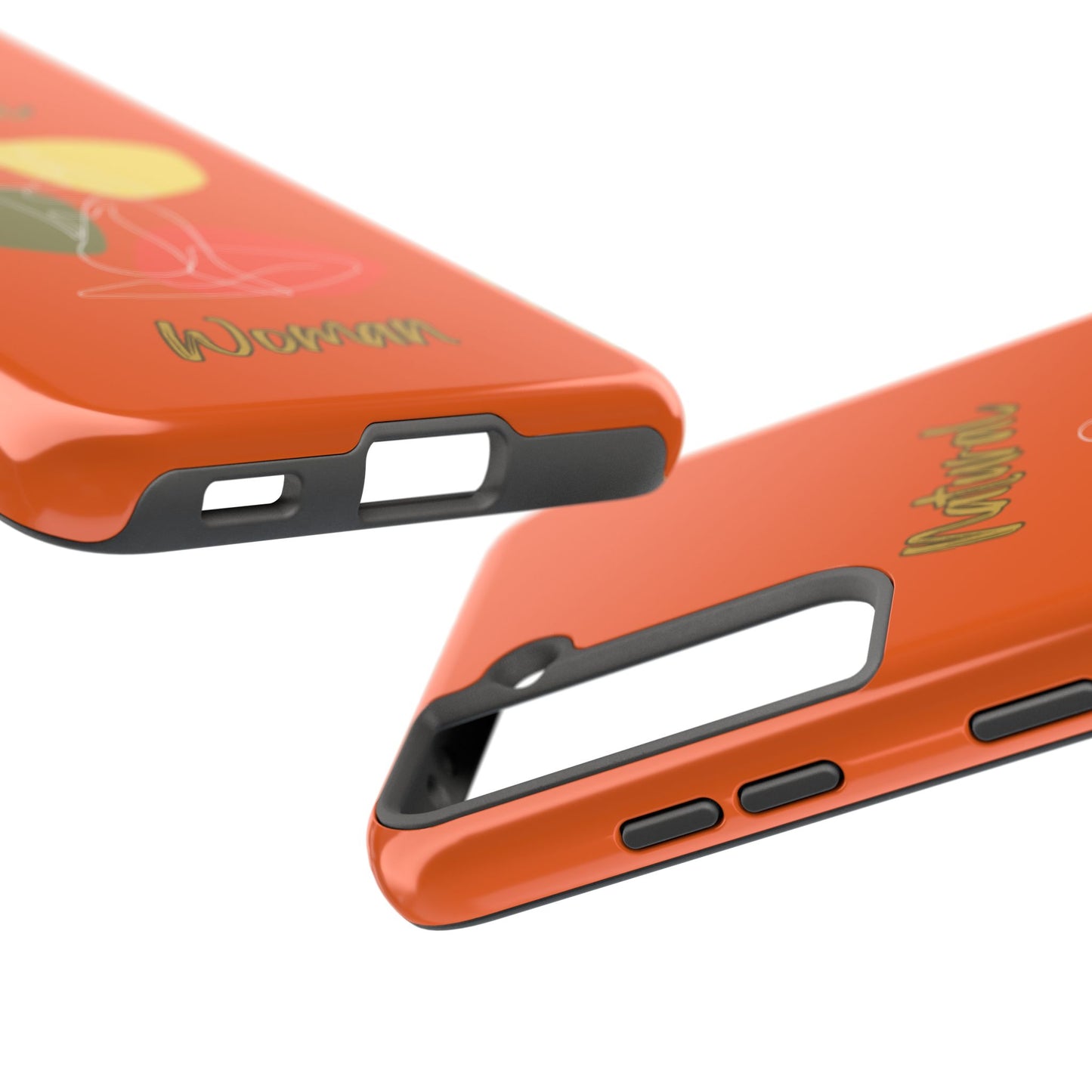 Natural Woman Colorful Pose (WL)Tough Phone Cases ORANGE