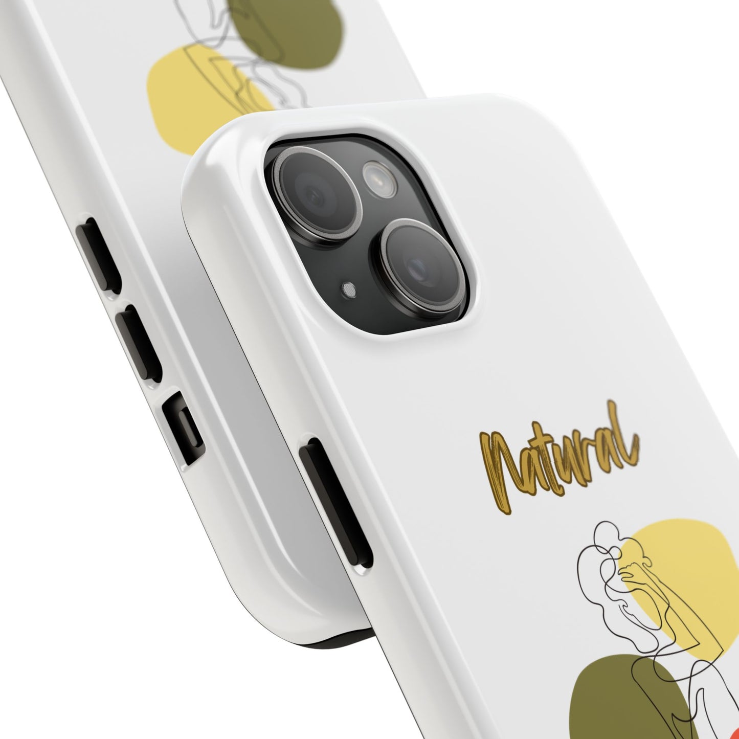 Natural Woman Colorful Pose (BL)Tough Phone Cases WHITE