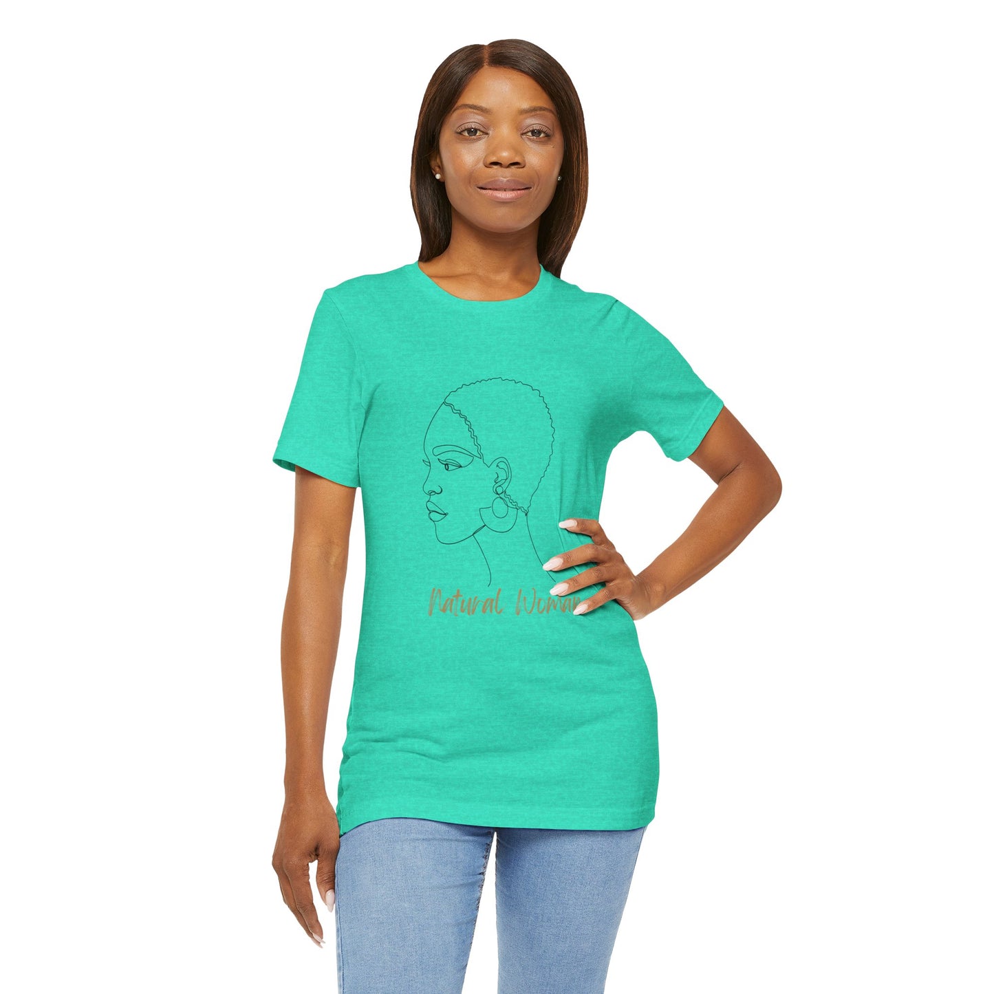 NATURAL WOMAN Finger Waves (BL) Short Sleeve T-Shirt