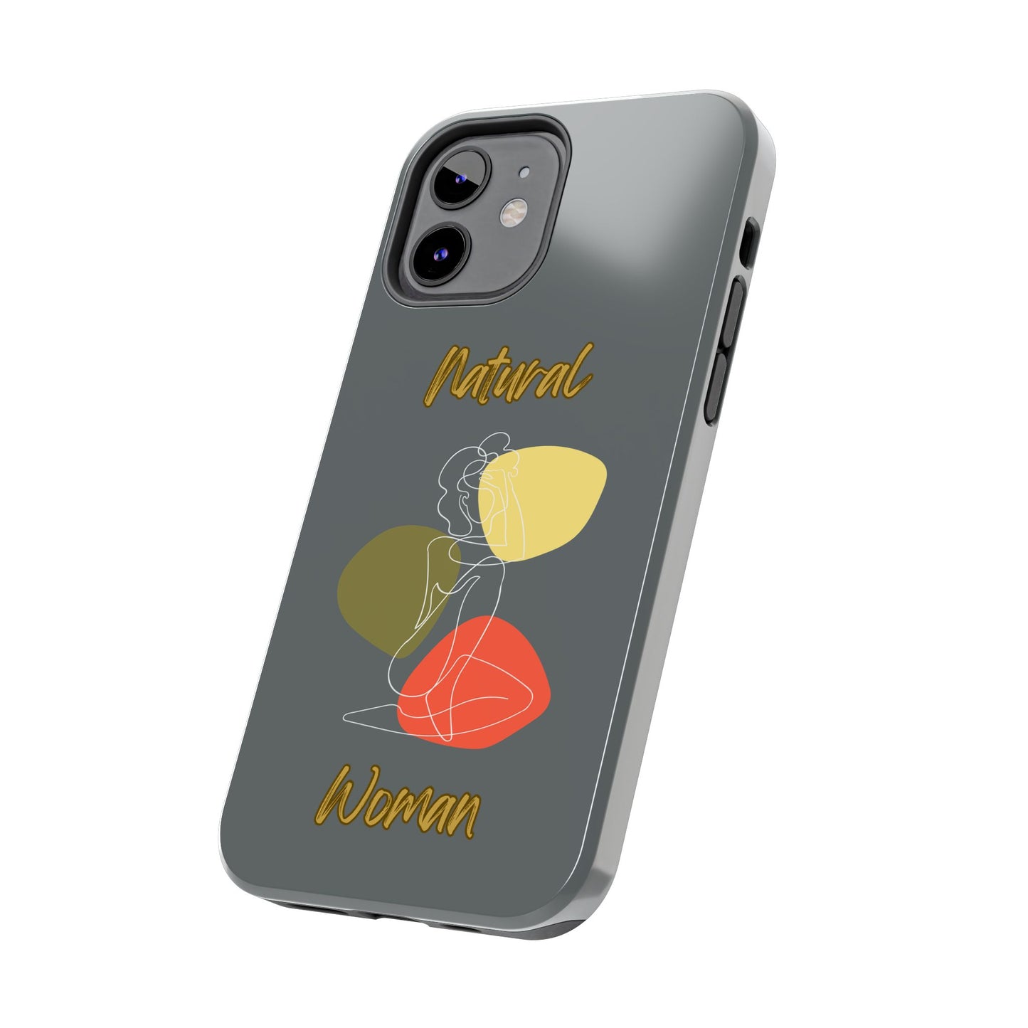 Natural Woman Colorful Pose (WL)Tough Phone Cases DARK GREY