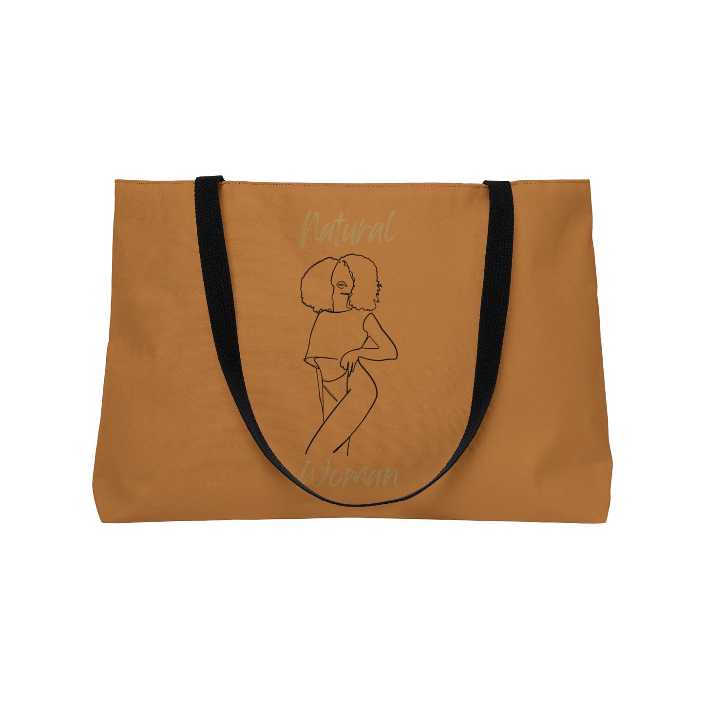 Natural Woman Pose (BL) Weekender Tote Bag LIGHT BROWN
