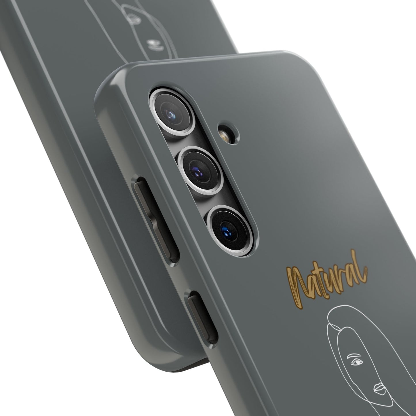 Natural Woman Covered Eye (WL)Tough Phone Cases DARK GREY