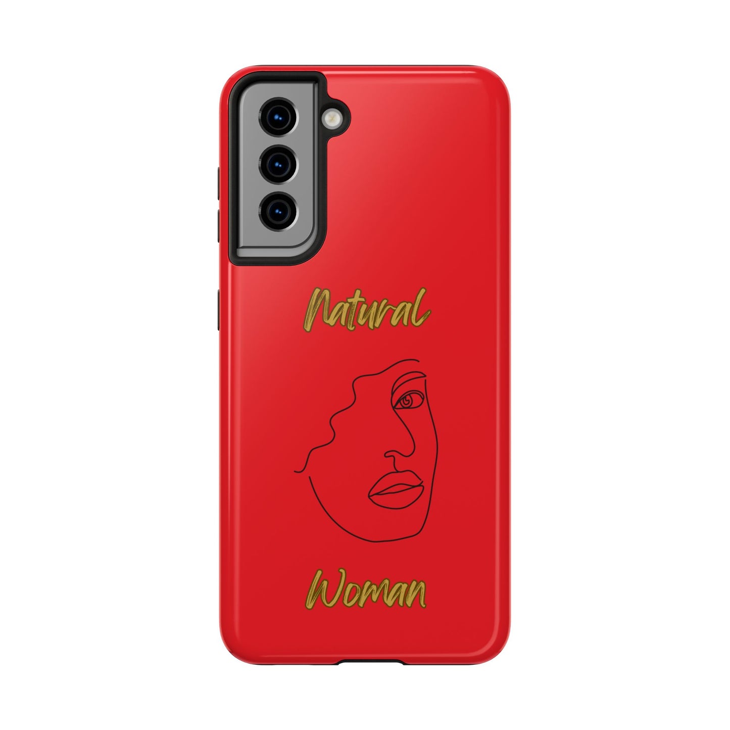 Natural Woman Peekaboo (BL)Tough Phone Cases RED