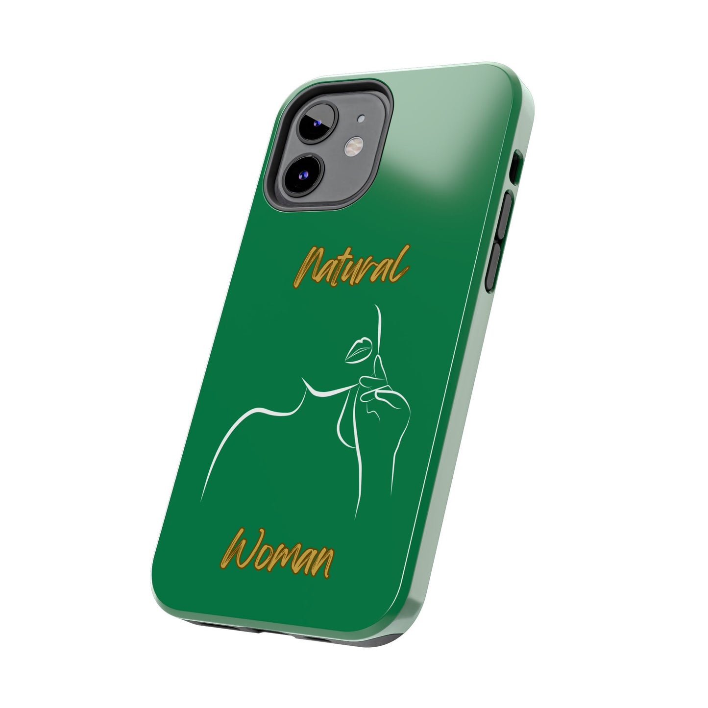 Natural Woman Chin Up (WL)Tough Phone Cases DARK GREEN