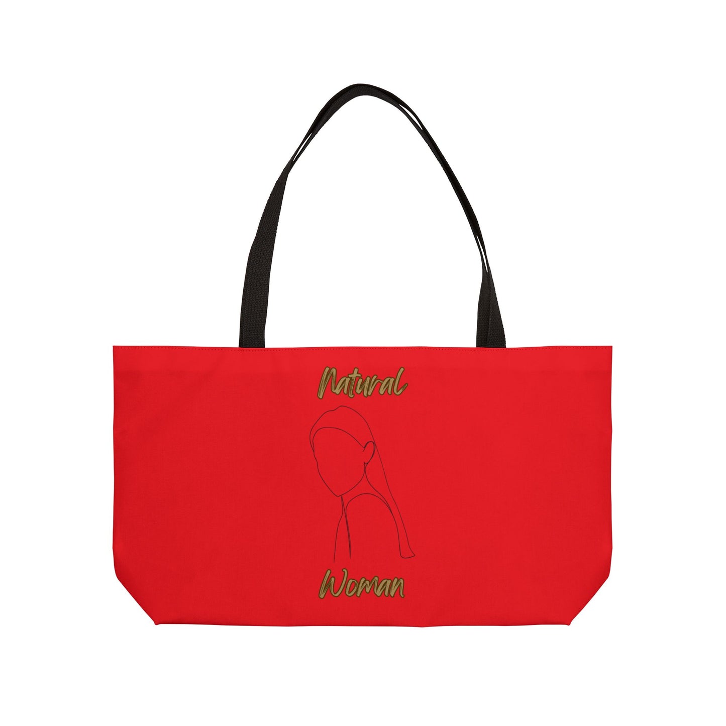 Natural Woman Tilted Look (BL) Weekender Tote Bag RED