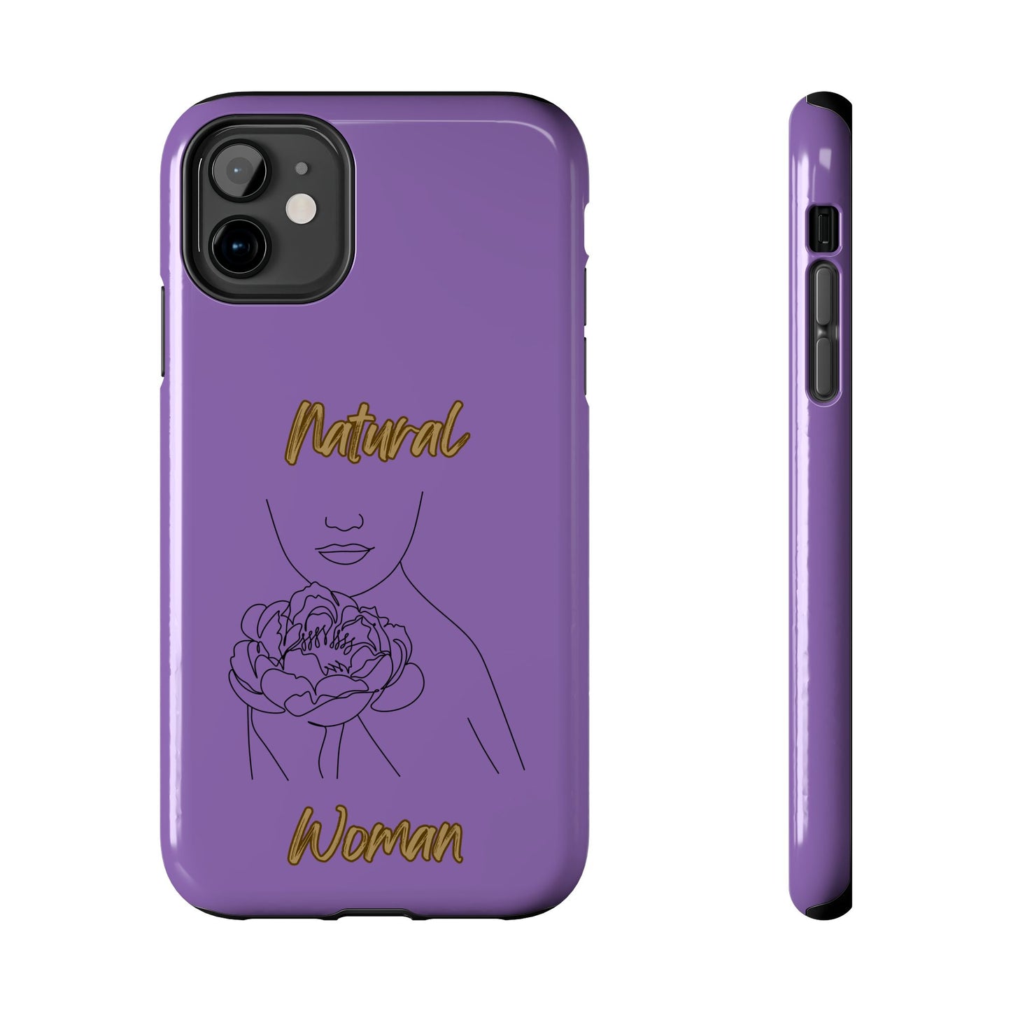Natural Woman Kissed Flower (BL)Tough Phone Cases LIGHT PURPLE
