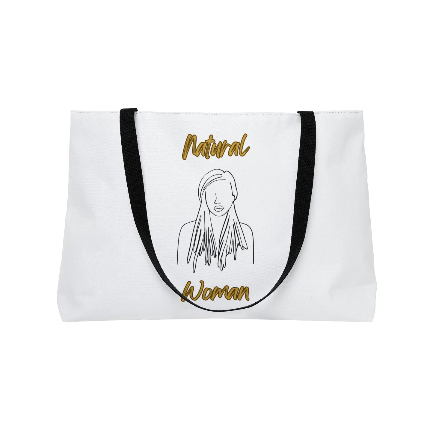 Natural Woman Content (BL) Weekender Tote Bag WHITE