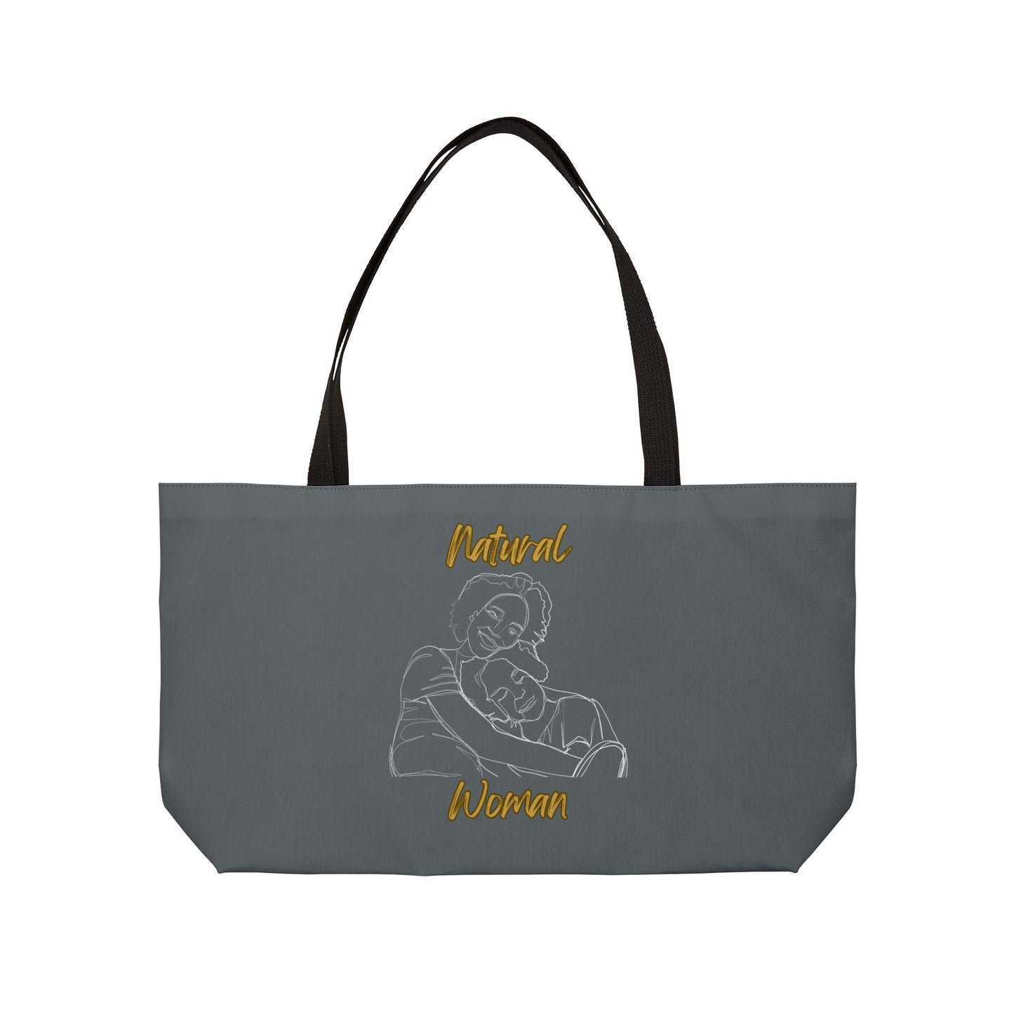 Natural Woman Loving Embrace (WL) Weekender Tote Bag DARK GREY