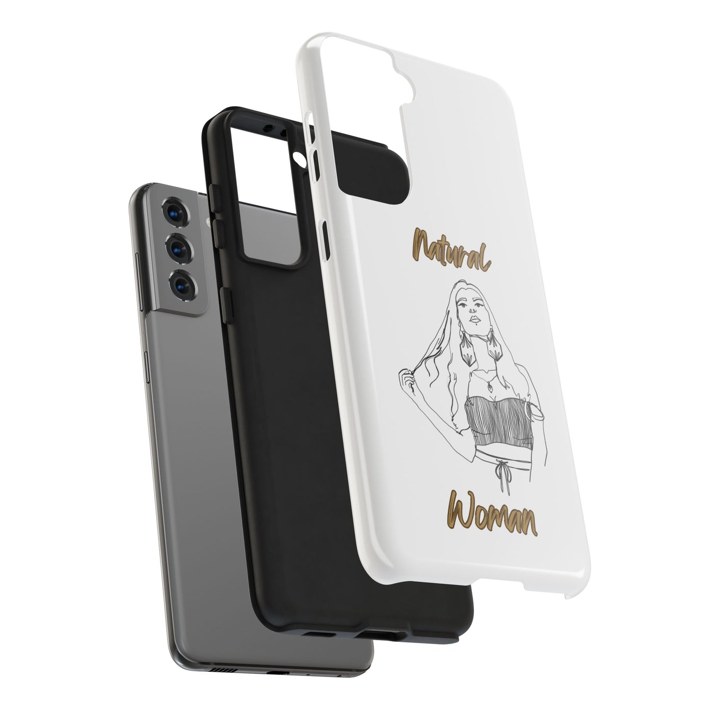 Natural Woman Thinking (BL)Tough Phone Cases WHITE