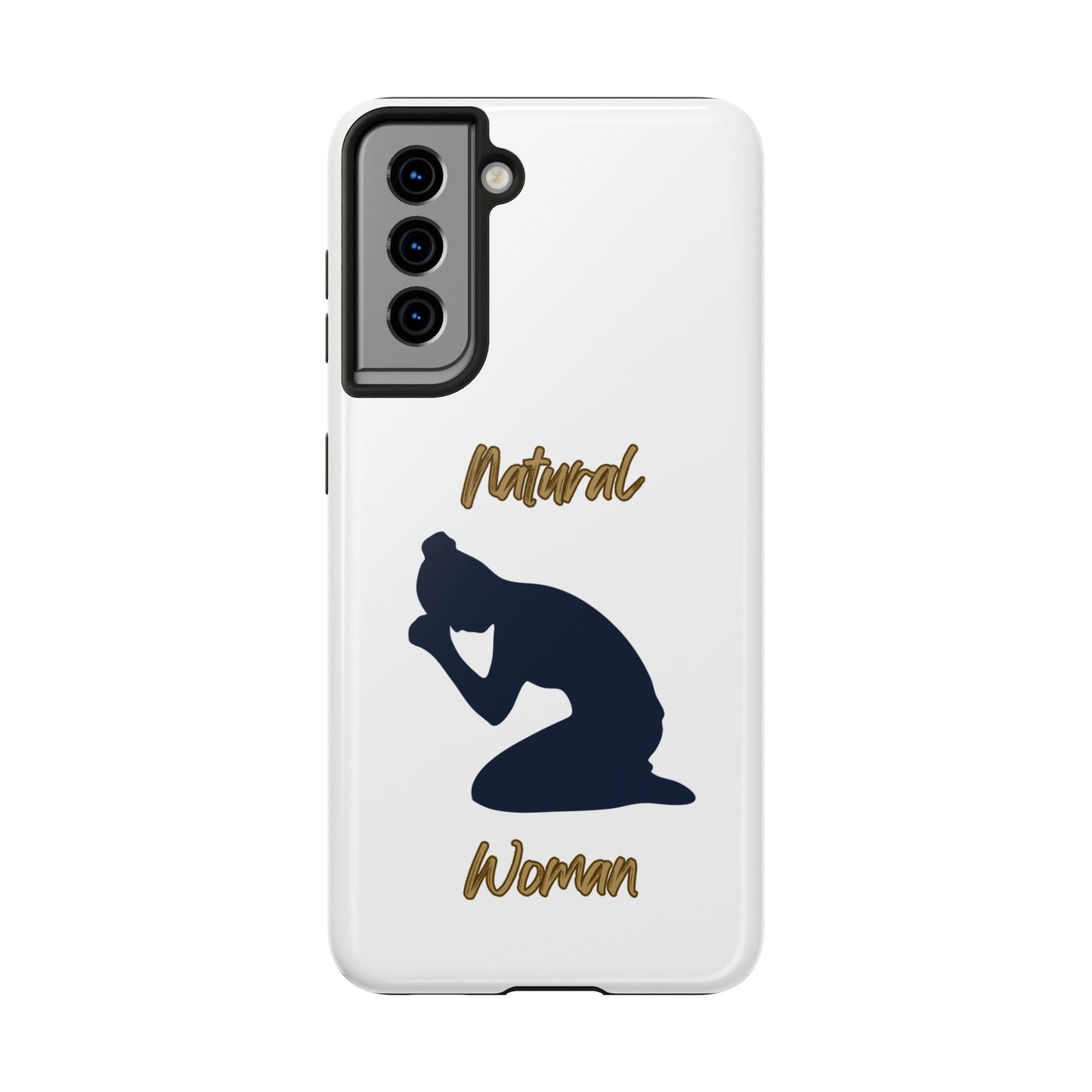 Natural Woman Pray (BL)Tough Phone Cases WHITE