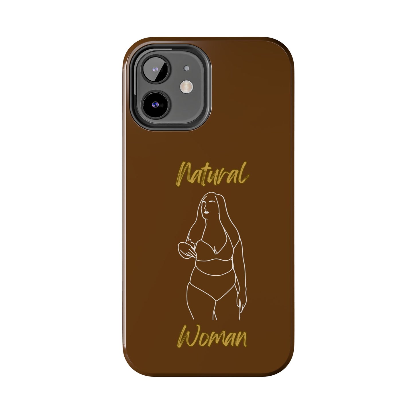 Natural Woman Full Beauty (WL)Tough Phone Cases BROWN