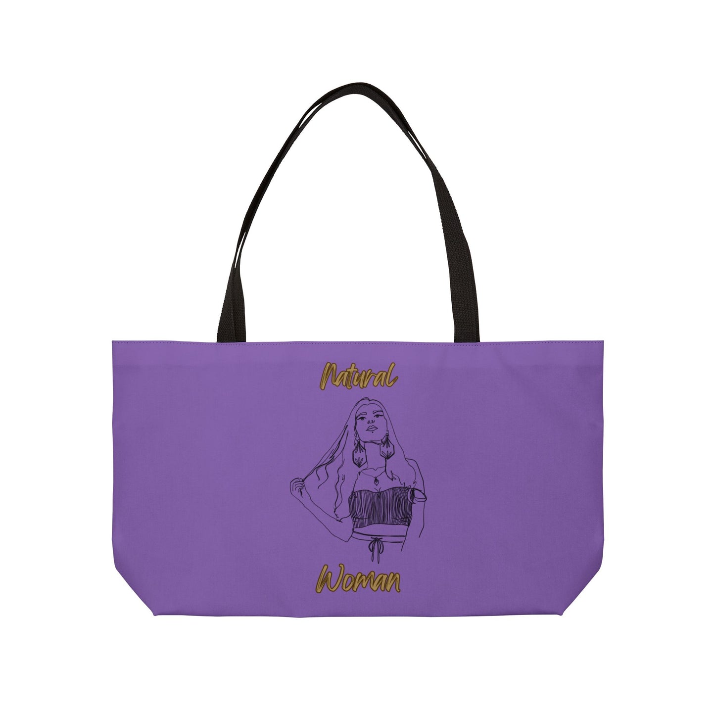 Natural Woman Thinking (BL) Weekender Tote Bag LIGHT PURPLE