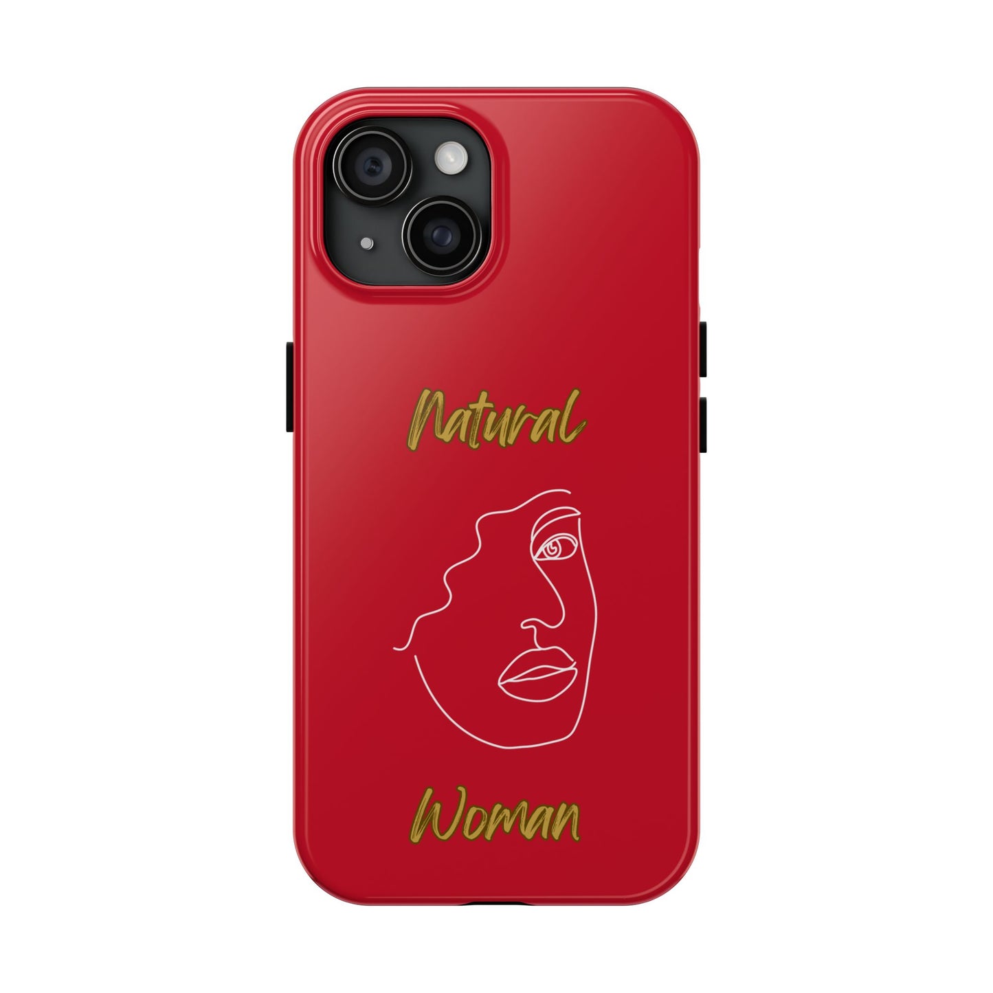 Natural Woman Peekaboo (WL)Tough Phone Cases DARK RED