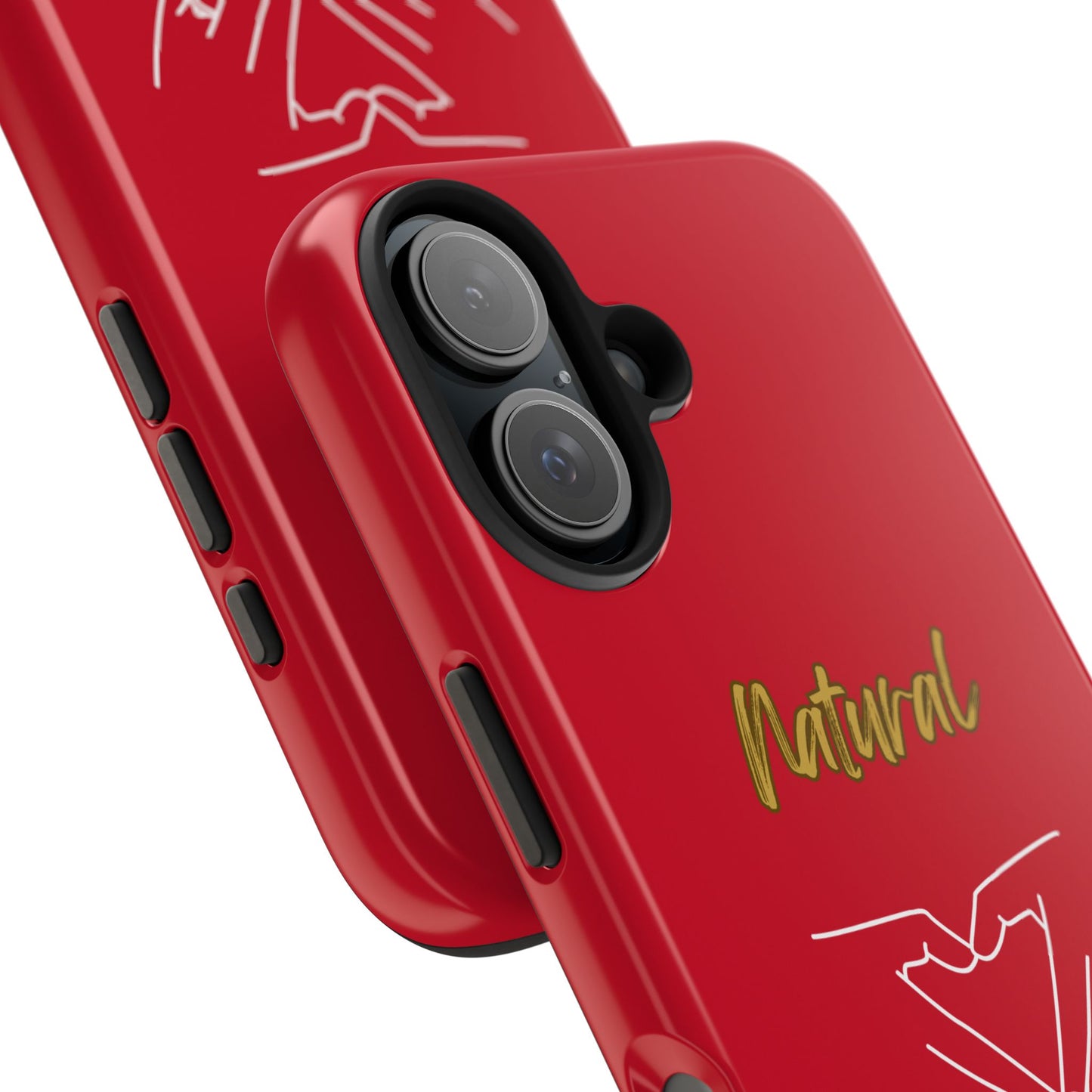 Natural Woman I Love You (WL)Tough Phone Cases DARK RED