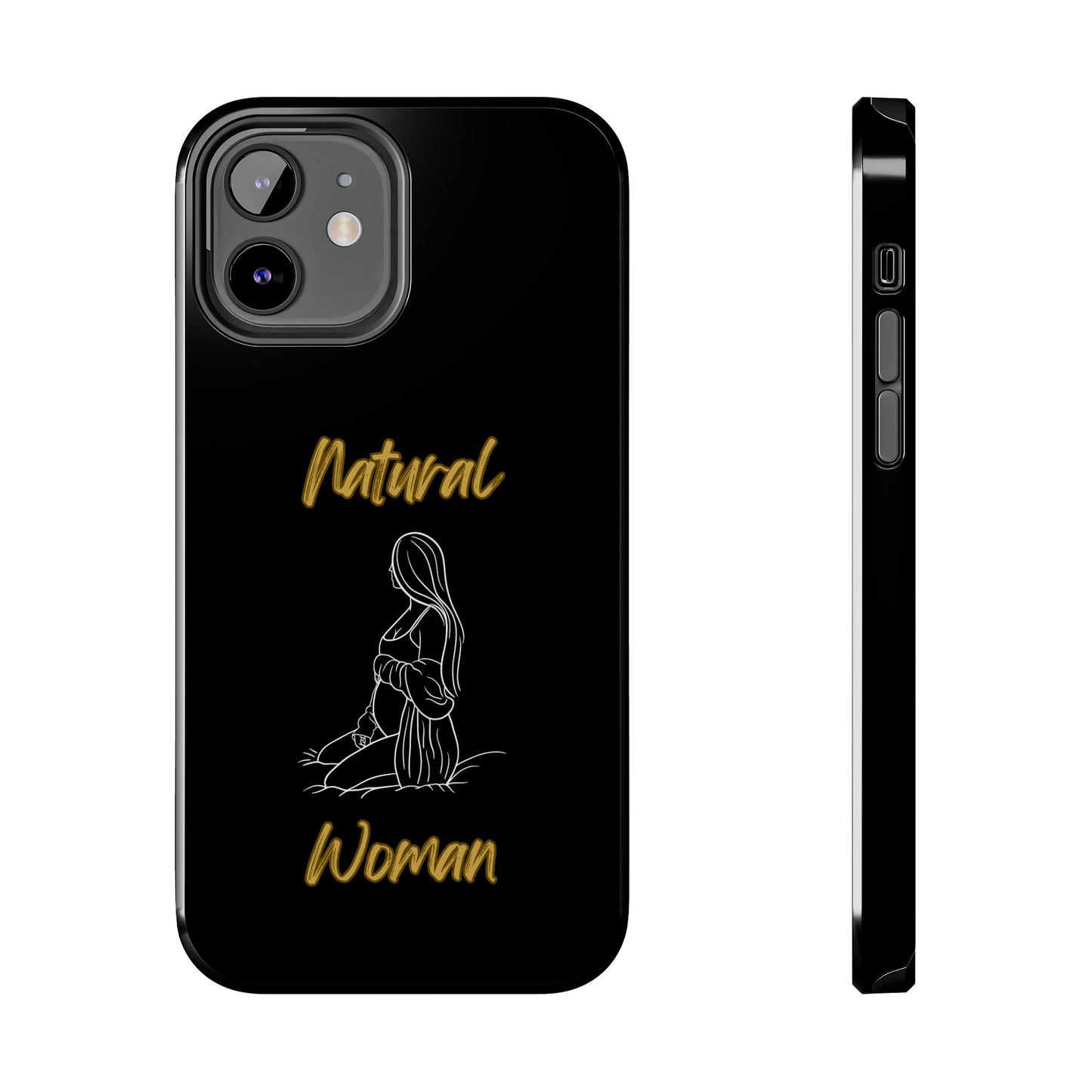 Natural Woman Expecting (WL)Tough Phone Cases BLACK