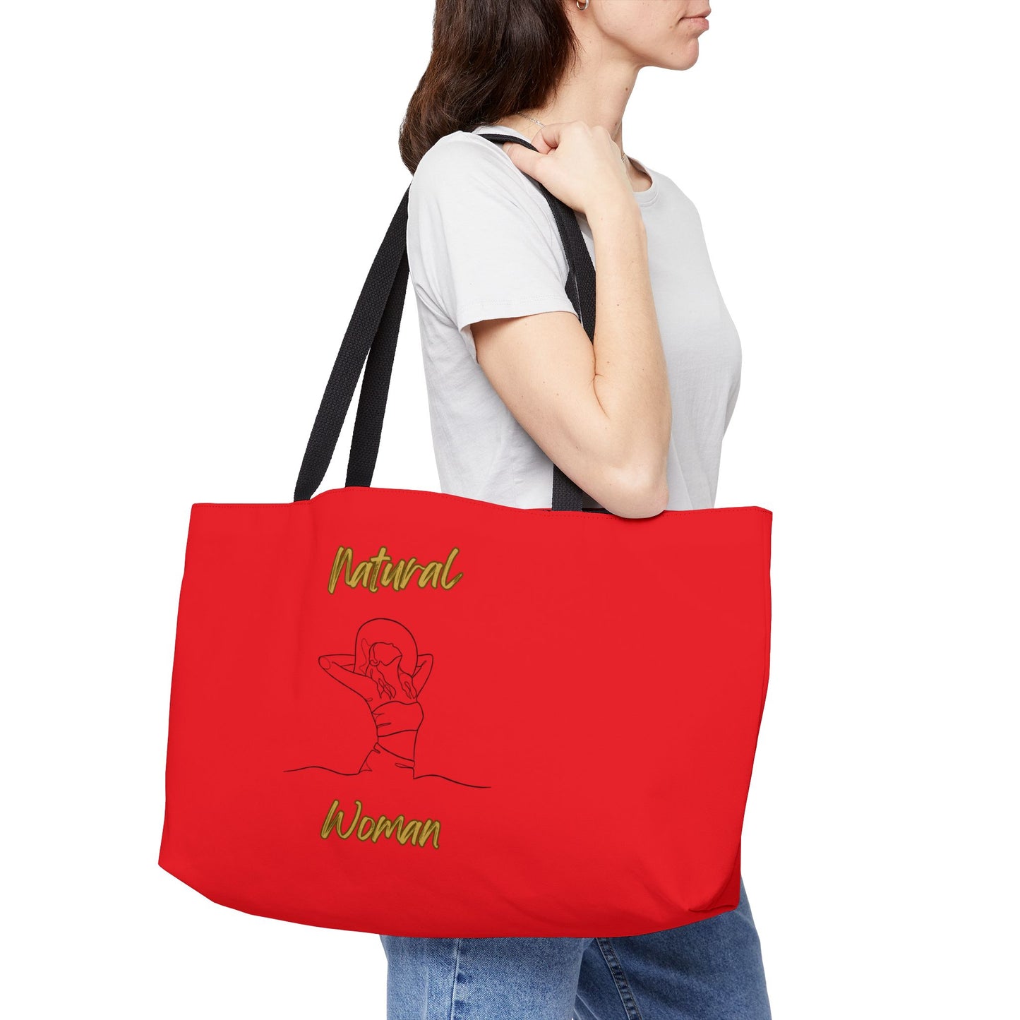Natural Woman Sun Fun (BL) Weekender Tote Bag RED