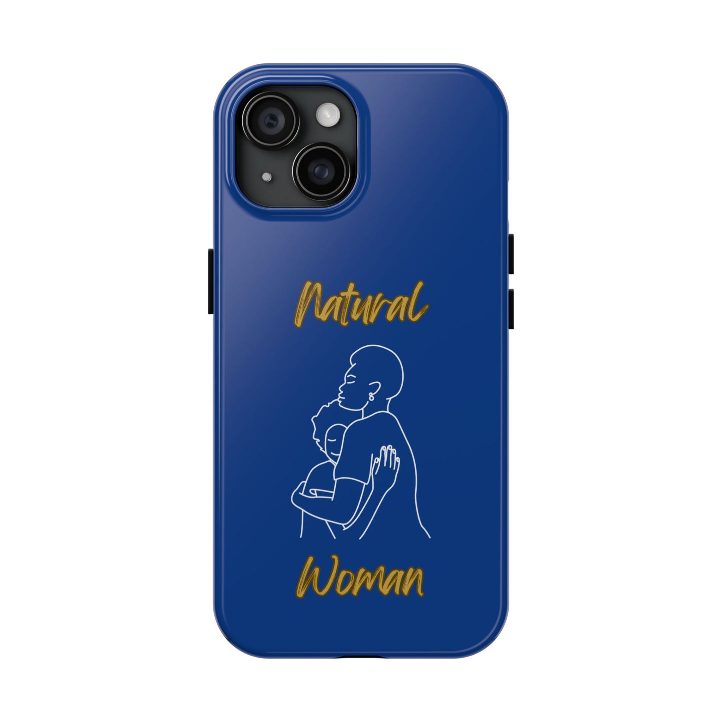 Natural Woman Safe With Momma (WL) Tough Phone Cases DARK BLUE