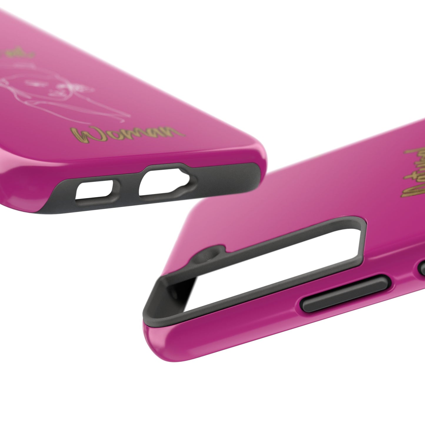 Natural Woman Sassy Bun (WL) Tough Phone Cases PINK