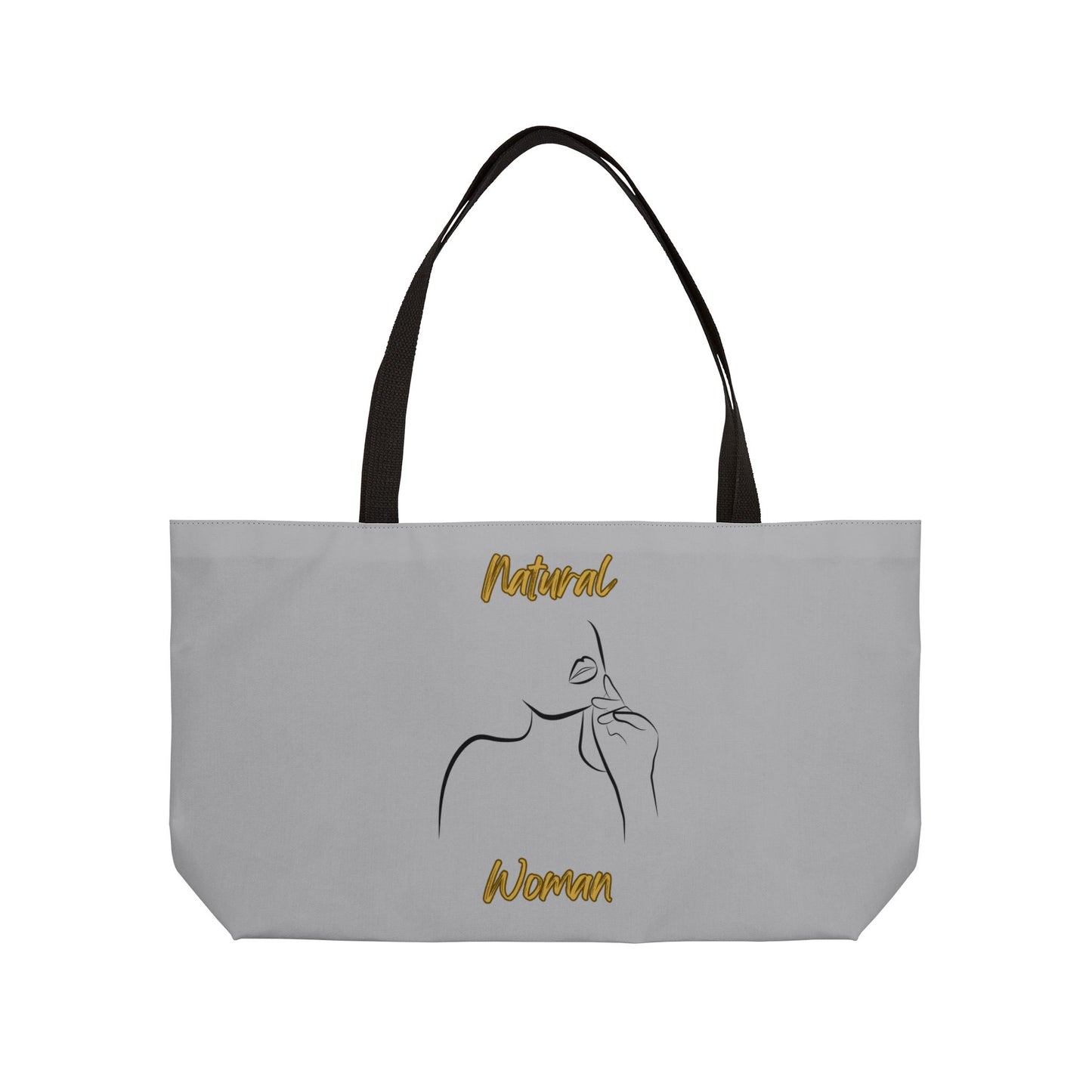Natural Woman Chin Up (BL) Weekender Tote Bag LIGHT GREY