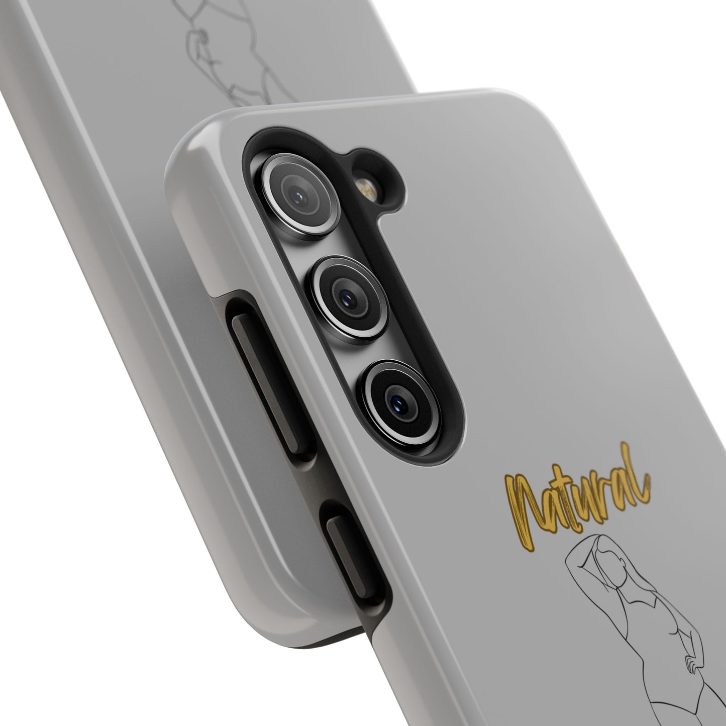 Natural Woman Looking Good (BL)Tough Phone Cases LIGHT GREY