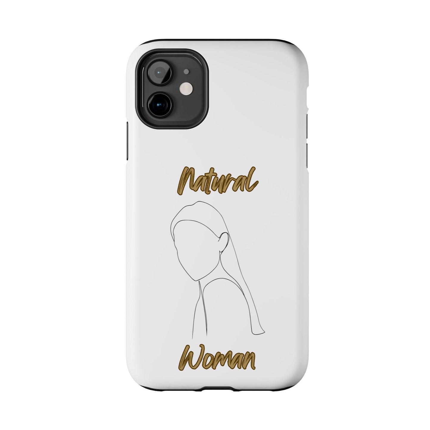 Natural Woman Tilted Look (BL) Tough Phone Cases WHITE