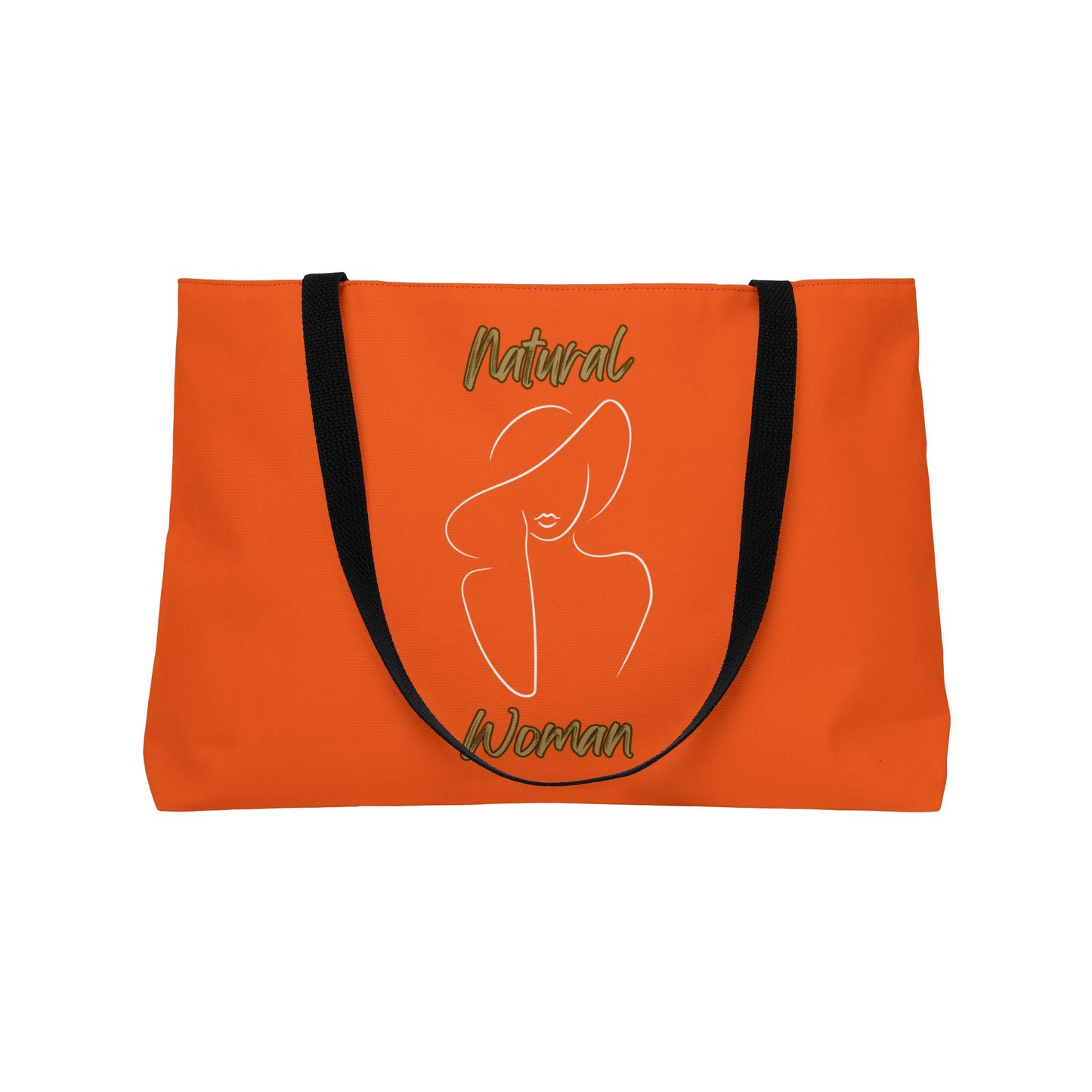 Natural Woman Sun Hat (WL) Weekender Tote Bag ORANGE
