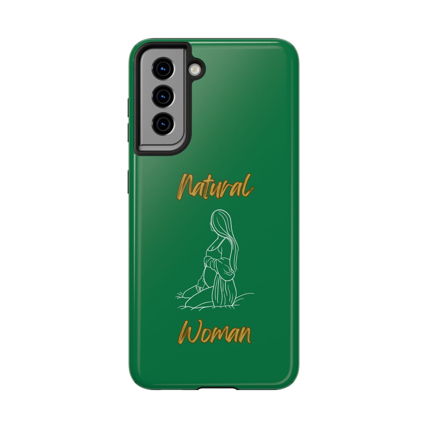 Natural Woman Expecting (WL)Tough Phone Cases DARK GREEN