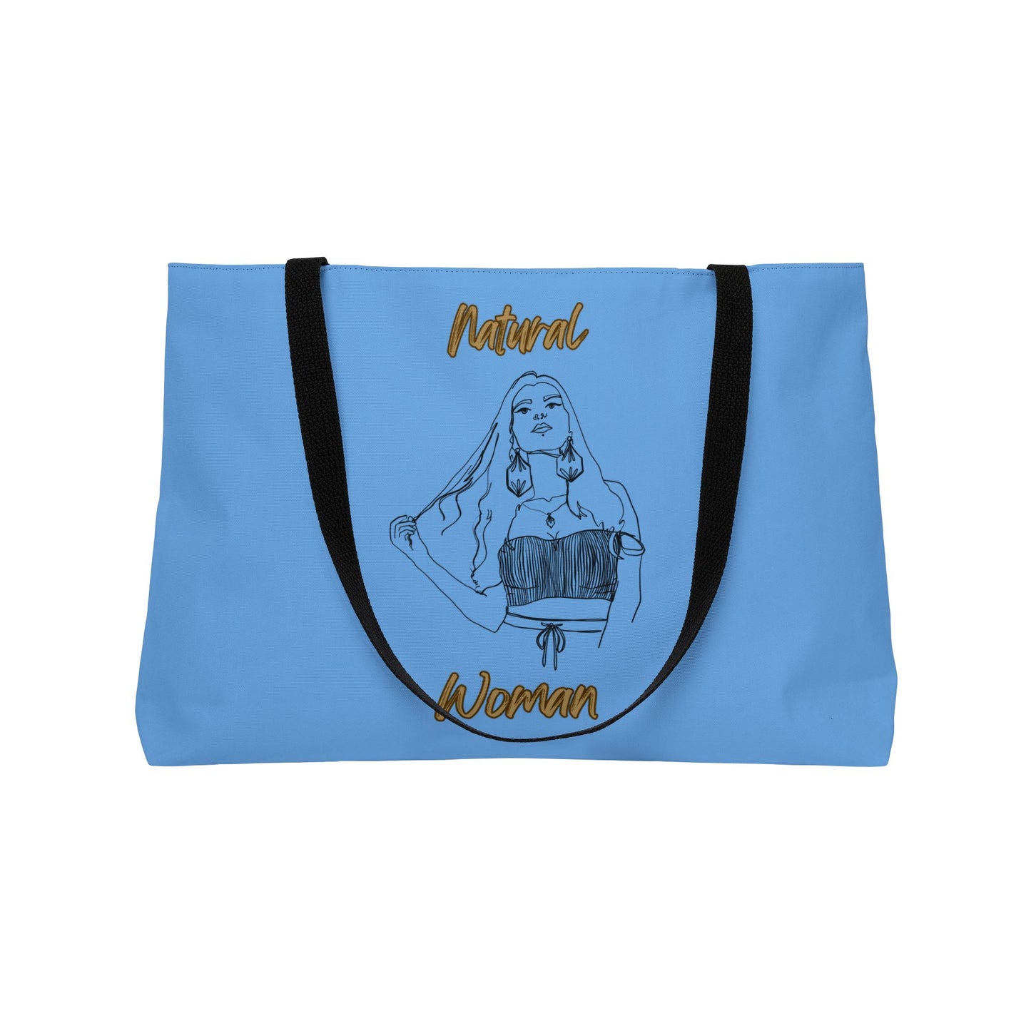 Natural Woman Thinking (BL) Weekender Tote Bag LIGHT BLUE
