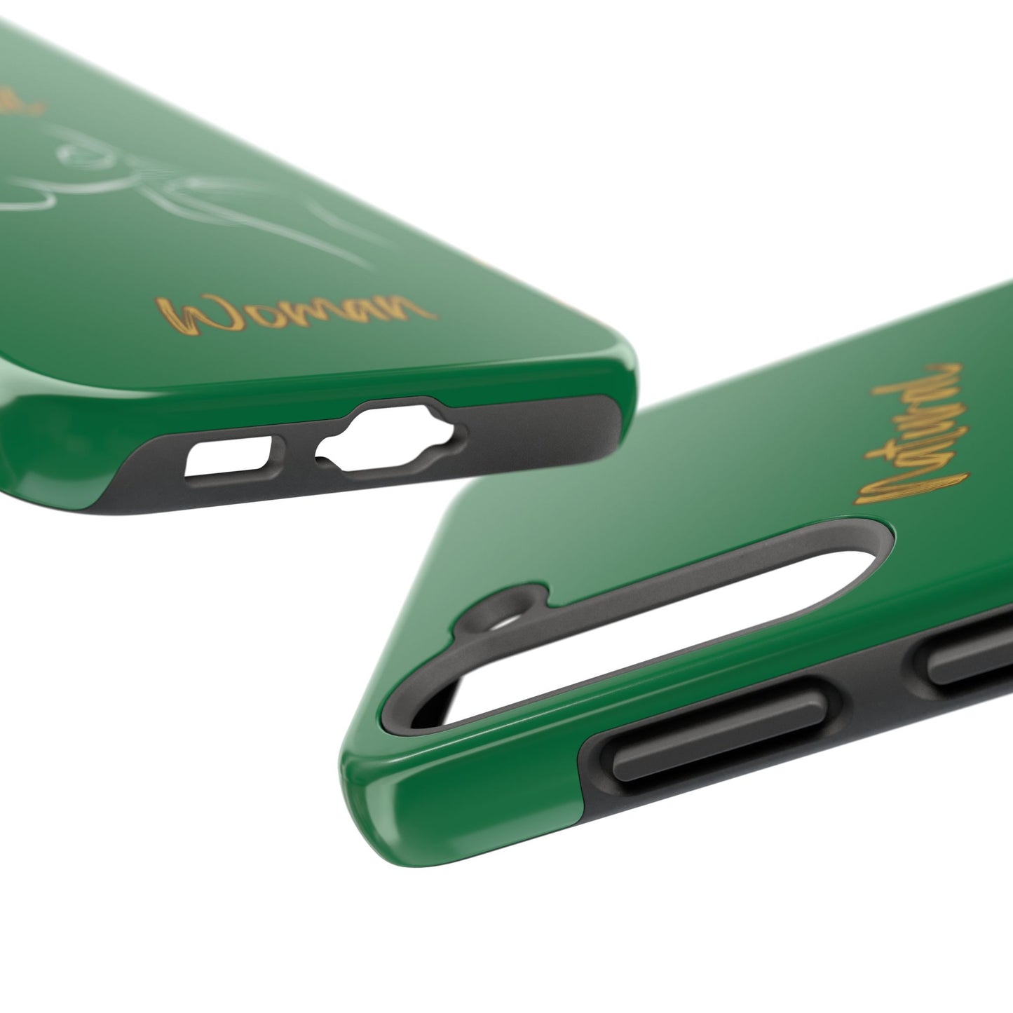Natural Woman Chin Up (WL)Tough Phone Cases DARK GREEN
