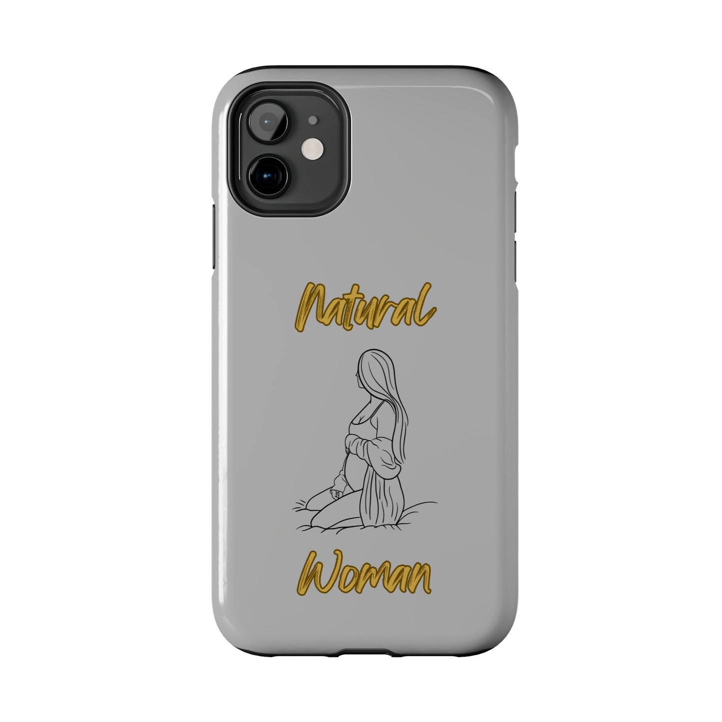 Natural Woman Expecting (BL)Tough Phone Cases LIGHT GREY