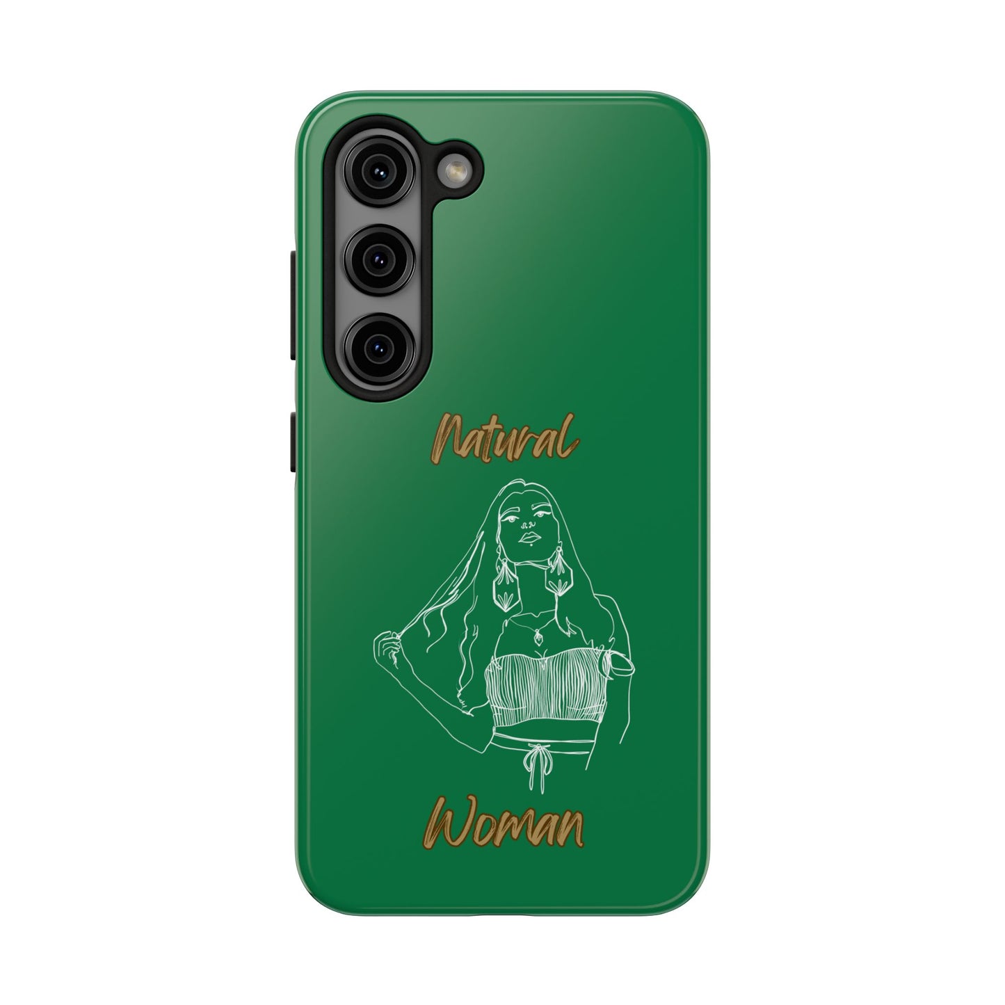 Natural Woman Thinking (WL)Tough Phone Cases DARK GREEN