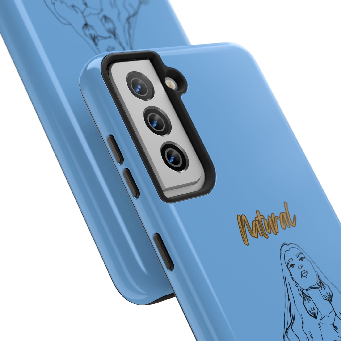 Natural Woman Thinking (BL)Tough Phone Cases LIGHT BLUE