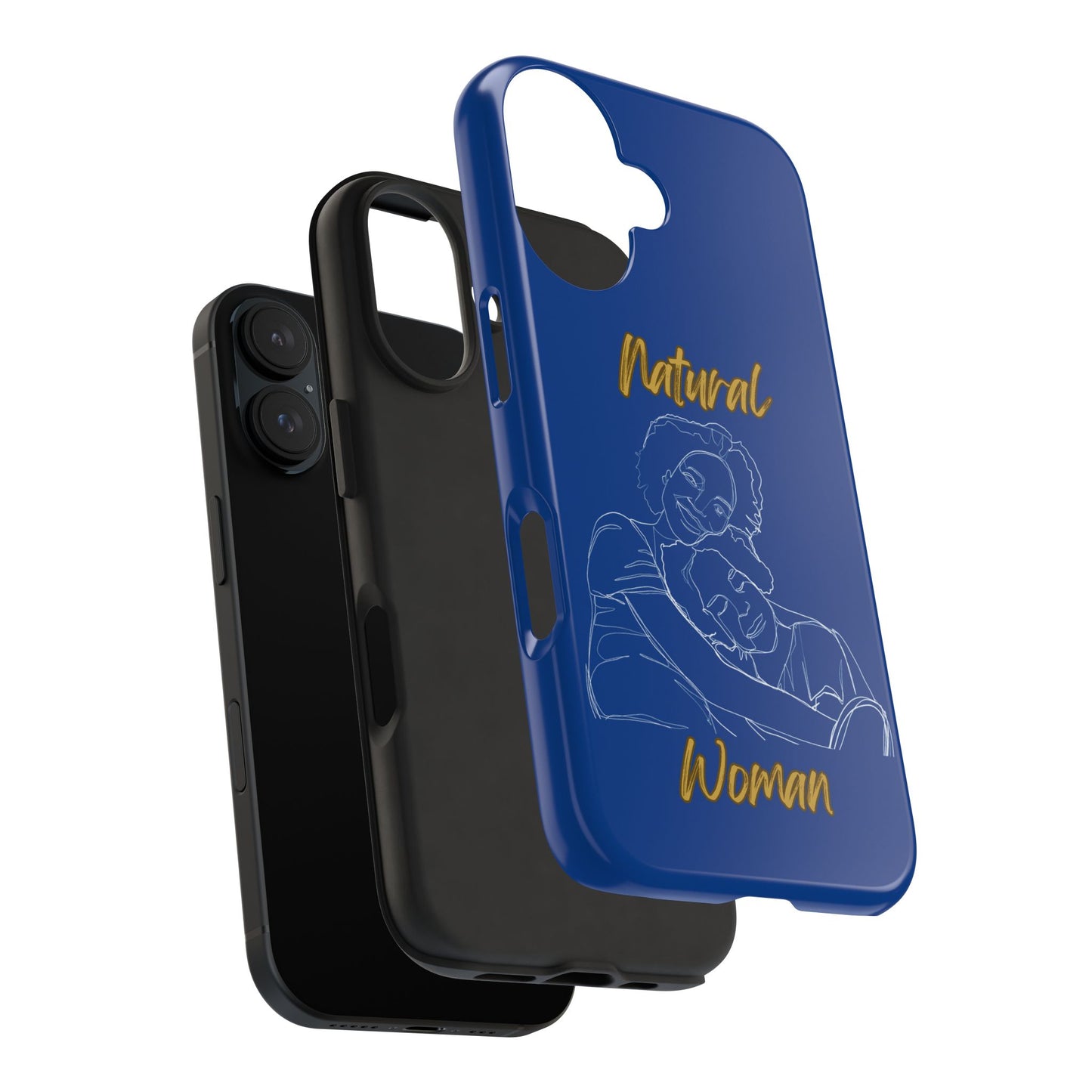 Natural Woman Loving Embrace (WL)Tough Phone Cases DARK BLUE