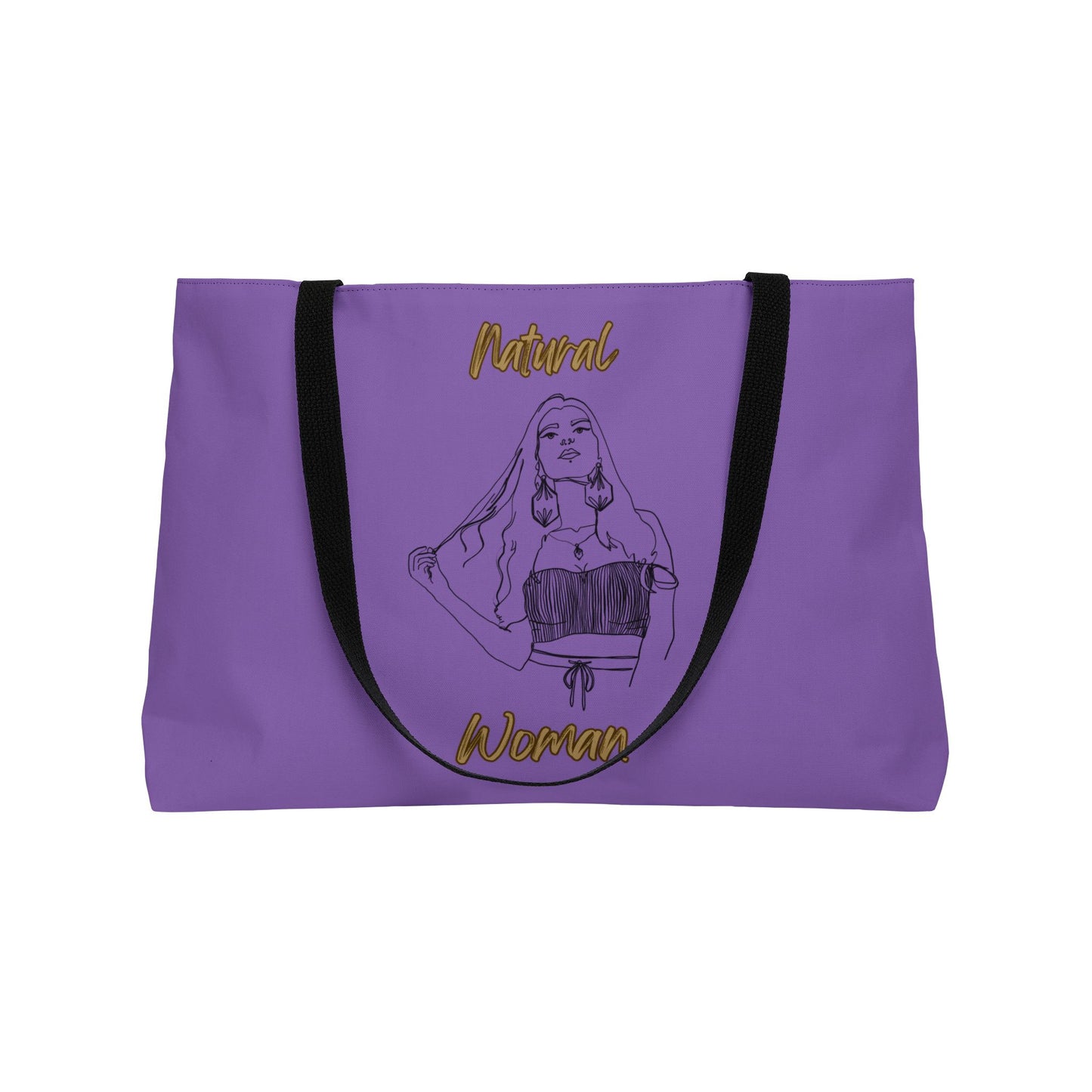 Natural Woman Thinking (BL) Weekender Tote Bag LIGHT PURPLE