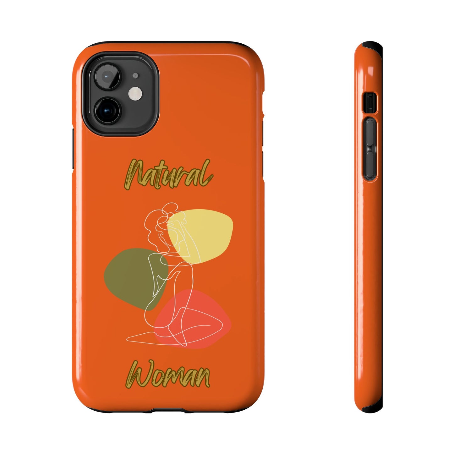 Natural Woman Colorful Pose (WL)Tough Phone Cases ORANGE