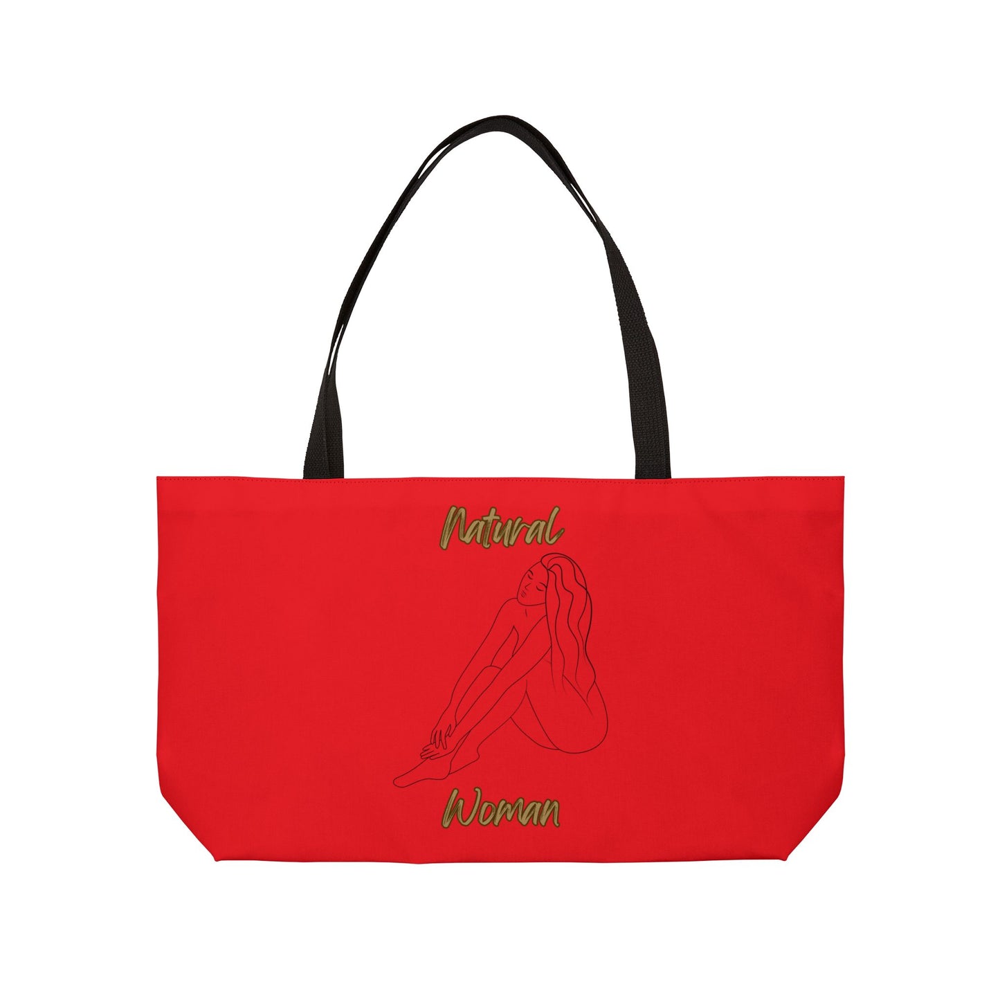 Natural Woman Beauty (BL) Weekender Tote Bag RED