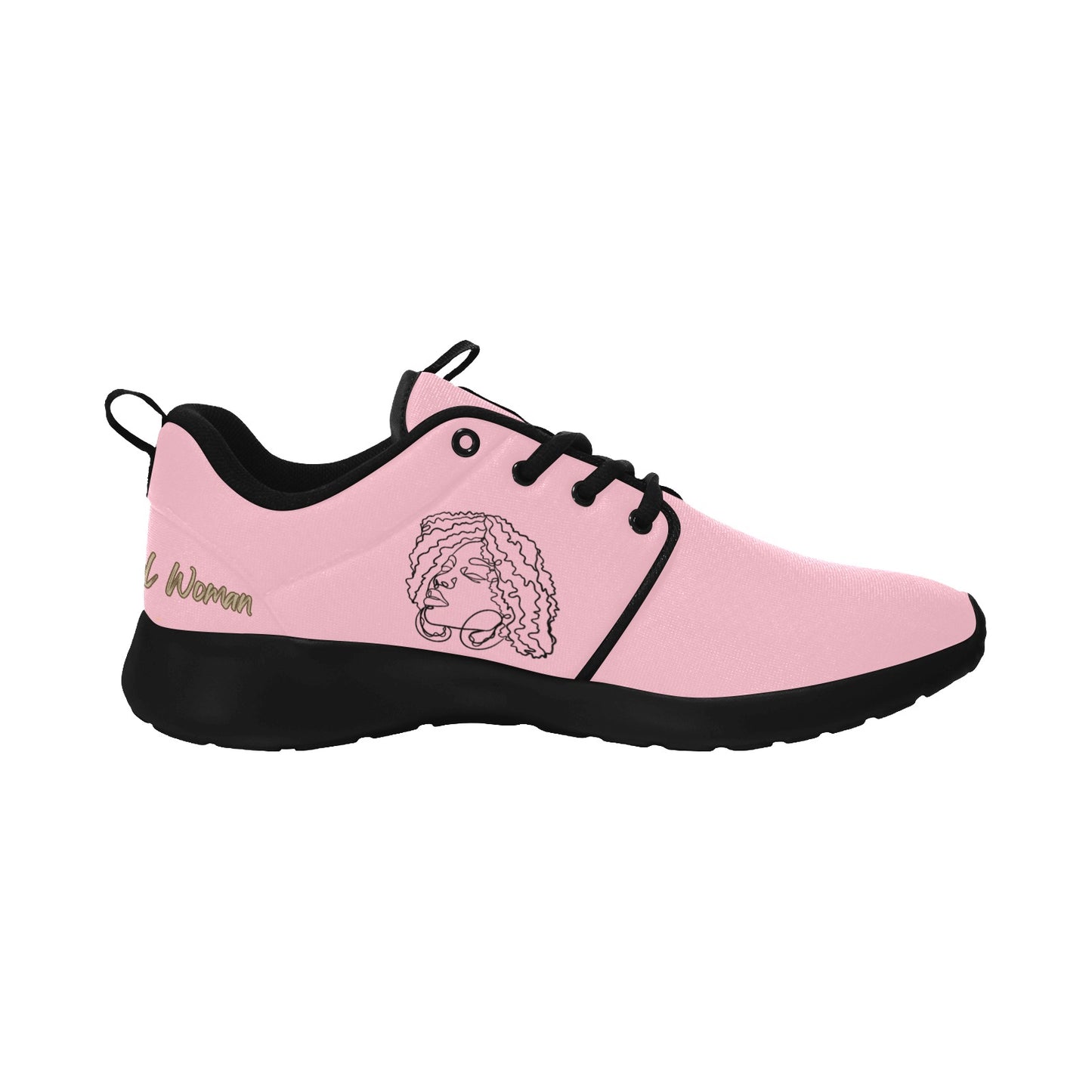 Natural Woman NATURALLY ME (BL) PINK w/ Black Sole Sneakers