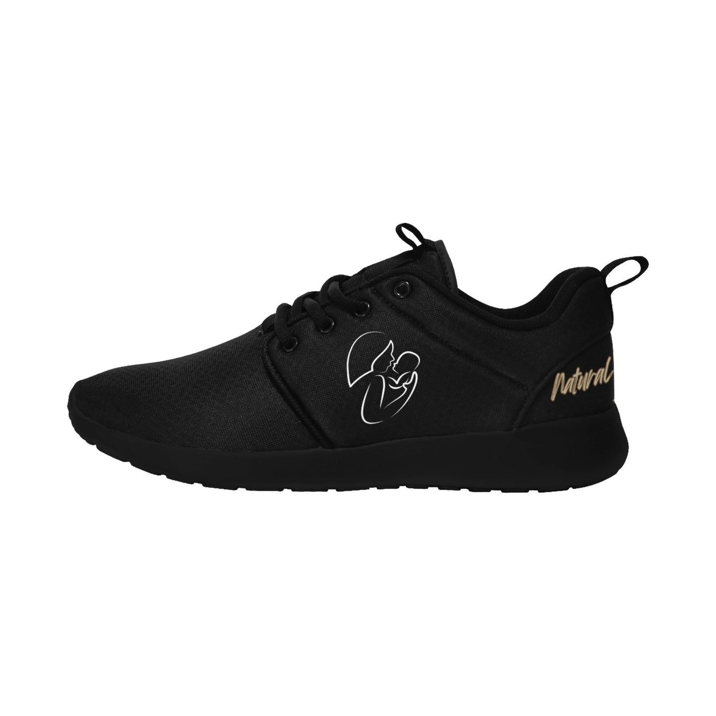 Natural Woman LONG AWAITED (WL) BLACK w/ Black Sole Sneakers